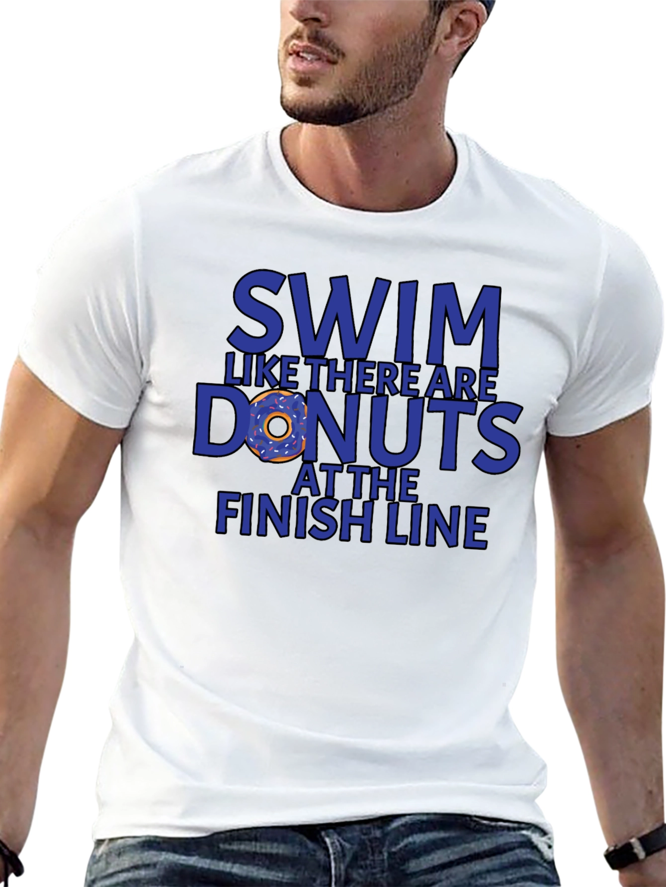 Swim for Donuts Graphic T-Shirt
