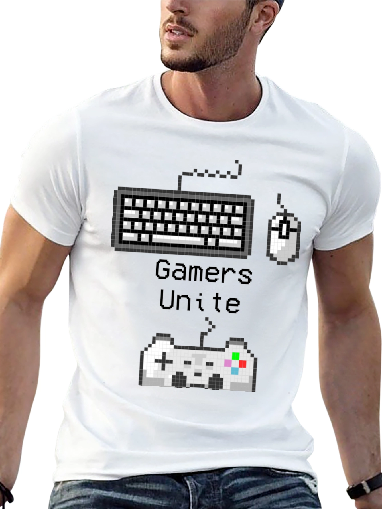 Gamers Unite Black T-Shirt