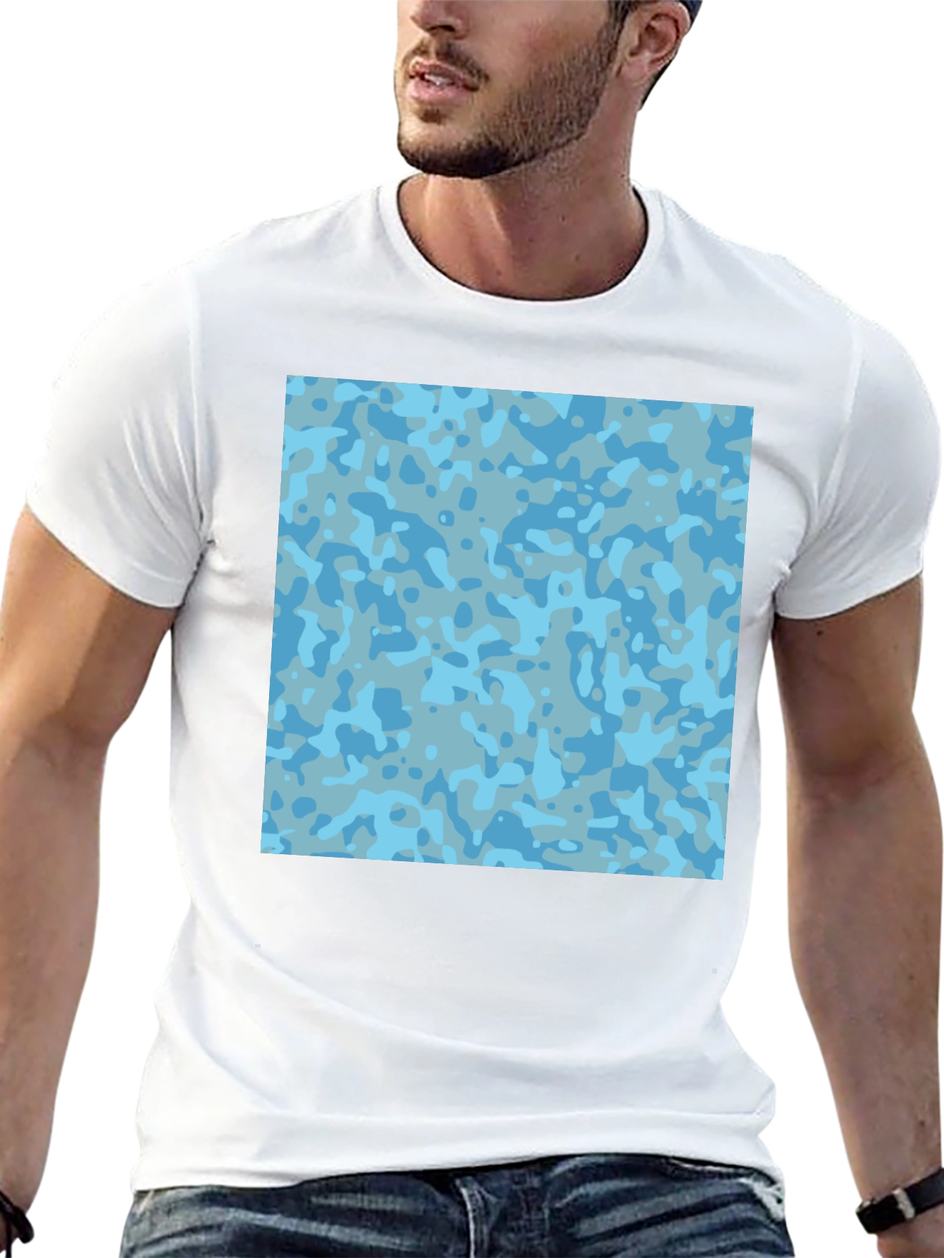 Urban Camo Tee - Stylish Black T-Shirt
