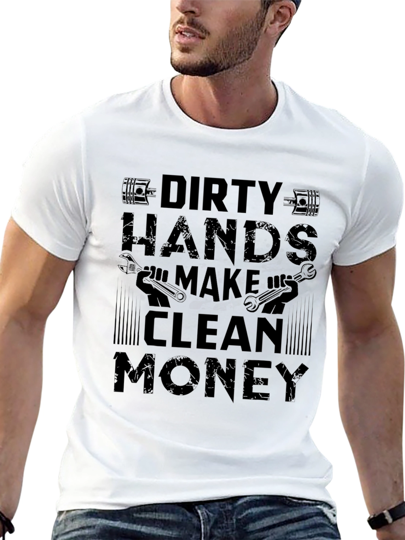 Dirty Hands Clean Money Graphic T-Shirt