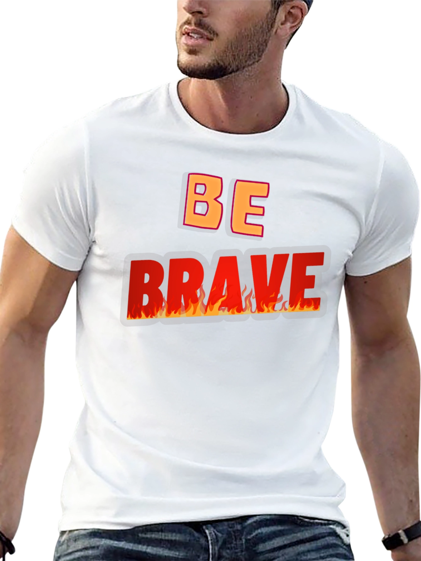 Be Brave Graphic Tee - Black
