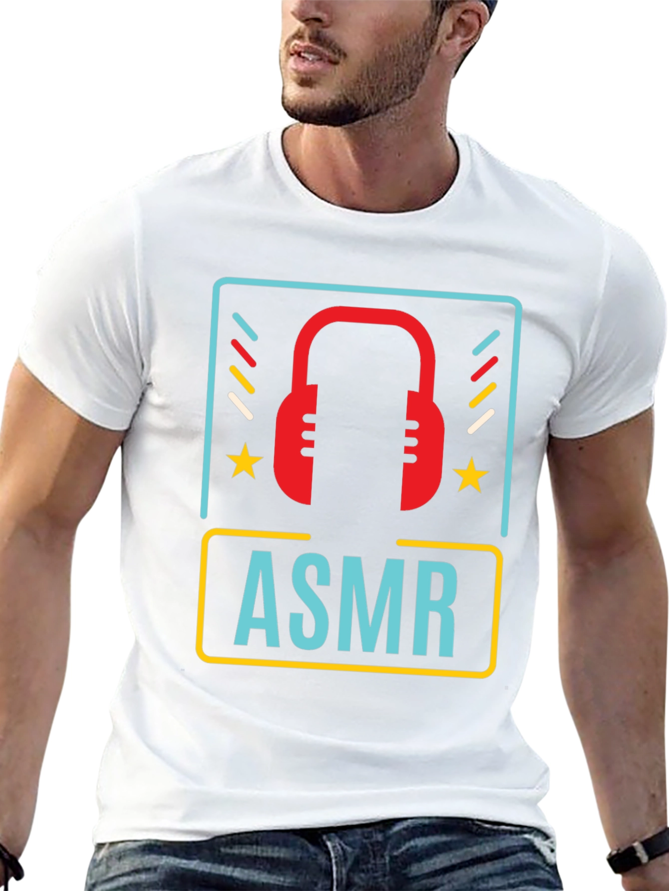 ASMR Headphone Graphic Tee - Sensory Relaxation Shirt