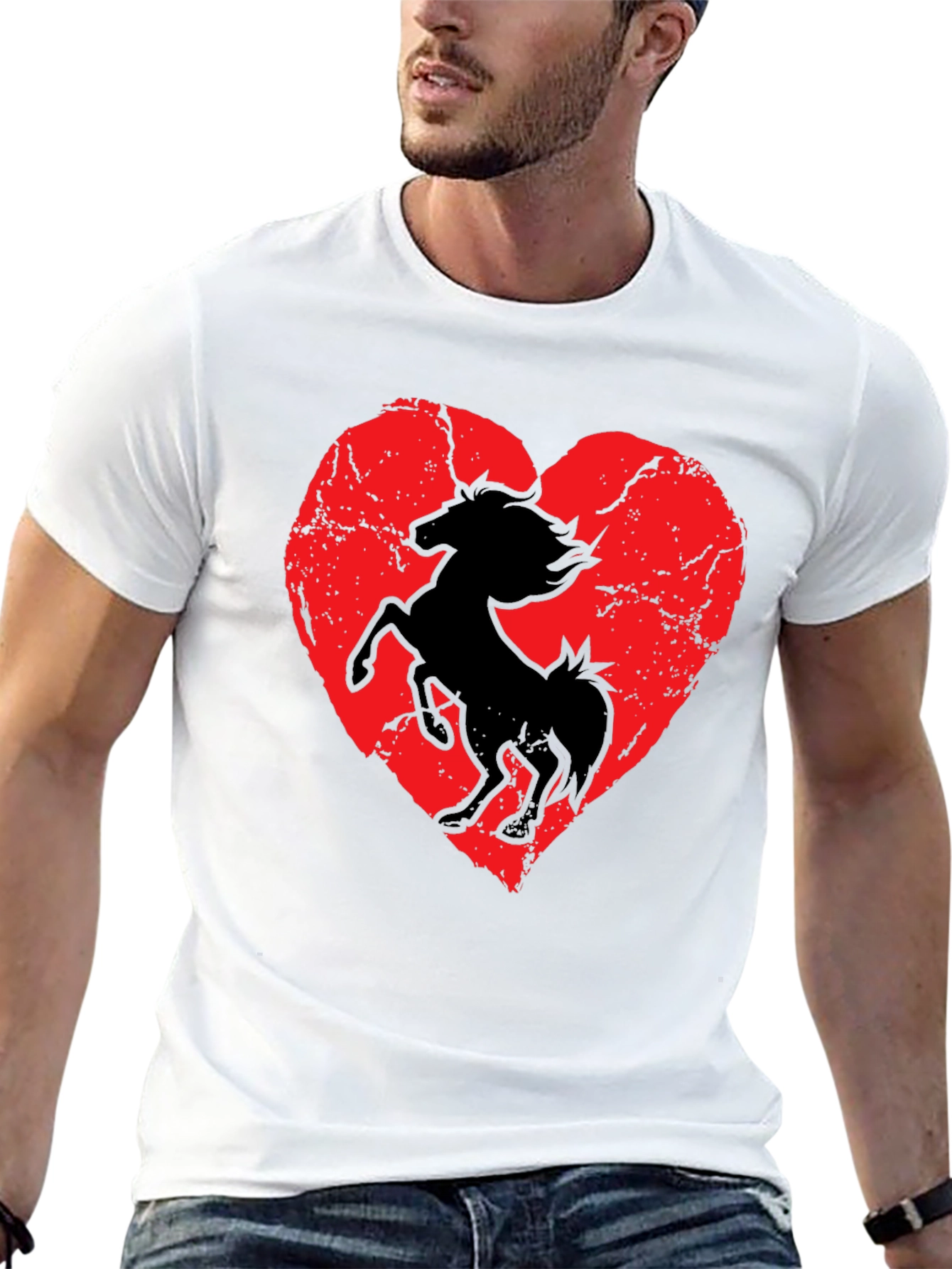 Heart Horse Graphic Tee