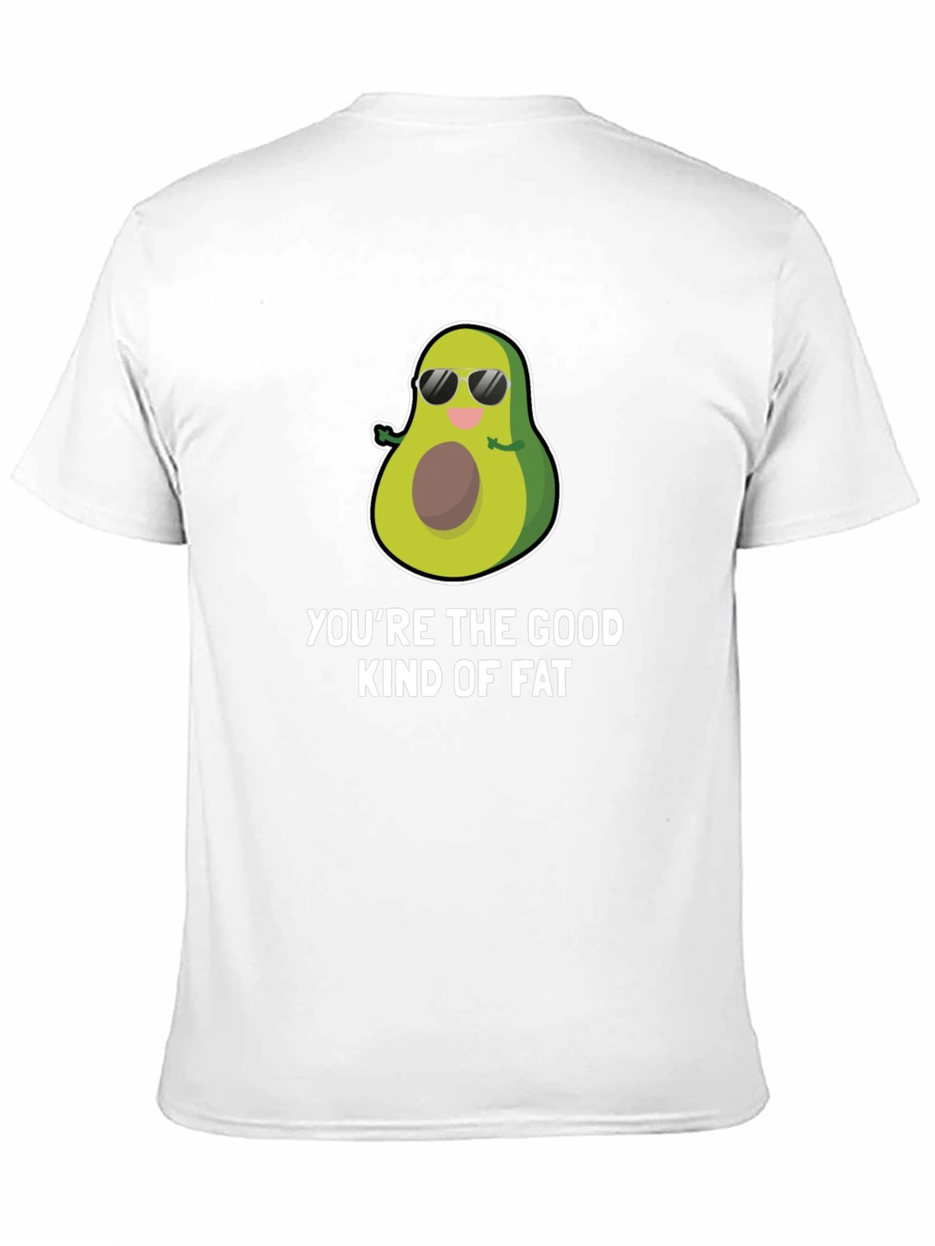 Funny Avocado Good Kind of Fat Black T-Shirt