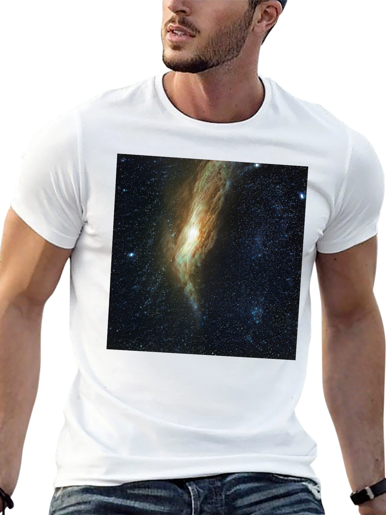 Galaxy Graphic Black T-Shirt