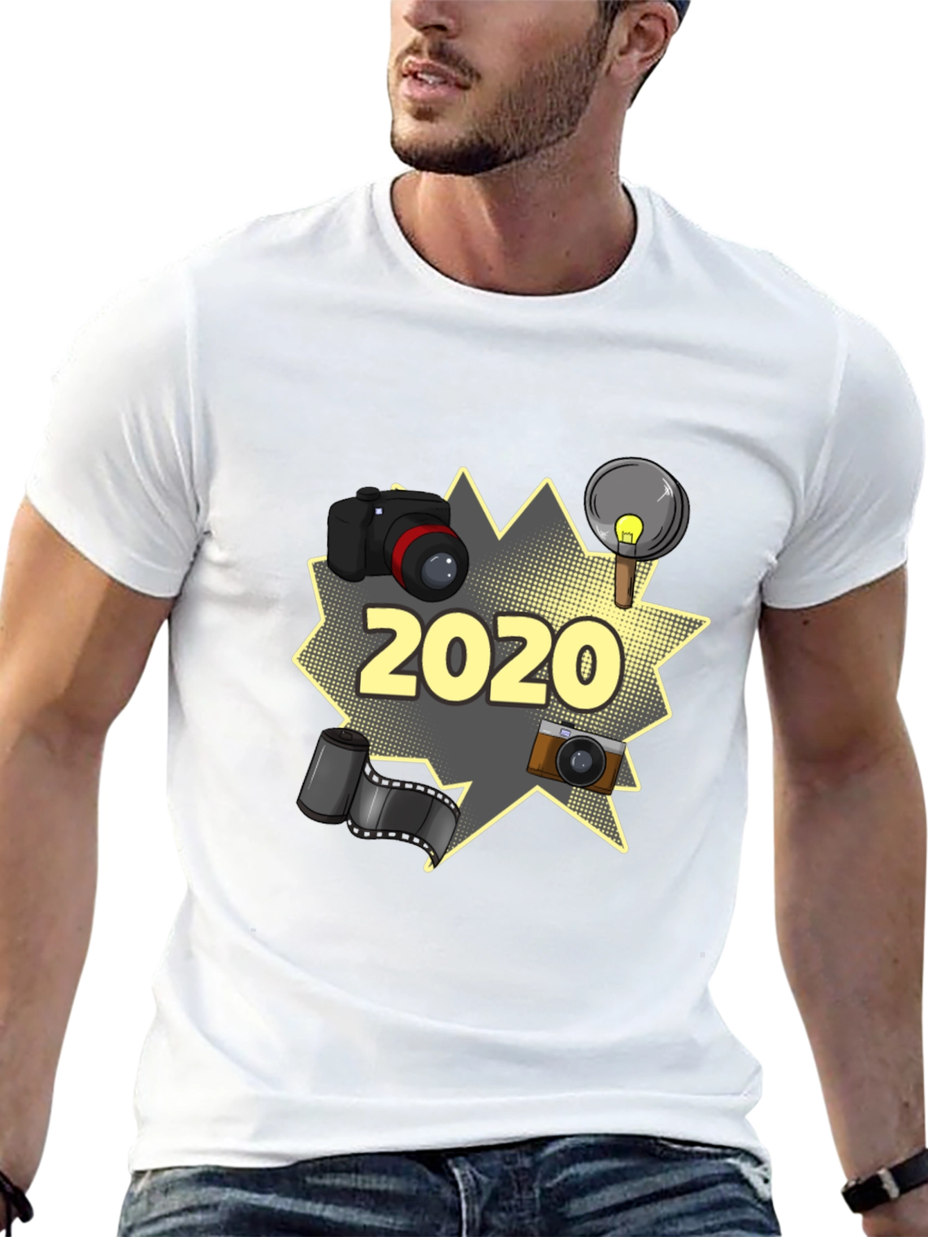 Photographer 2020 T-Shirt - Black Graphic Tee