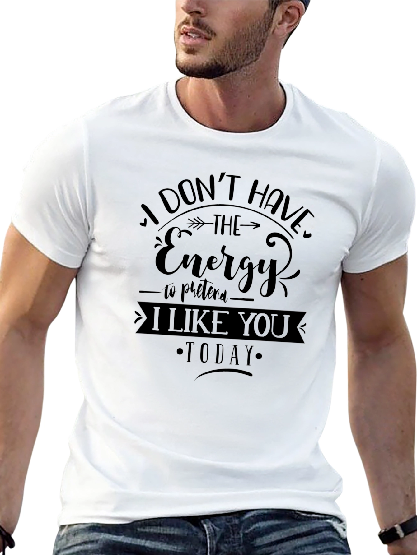 I Dont Have the Energy T-Shirt - Black