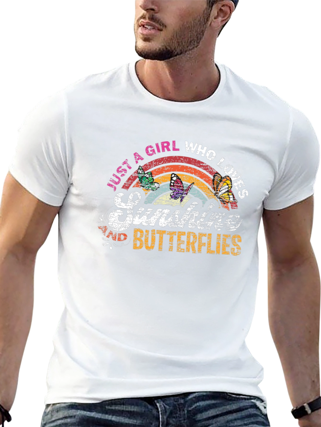 Sunshine and Butterflies Graphic T-Shirt