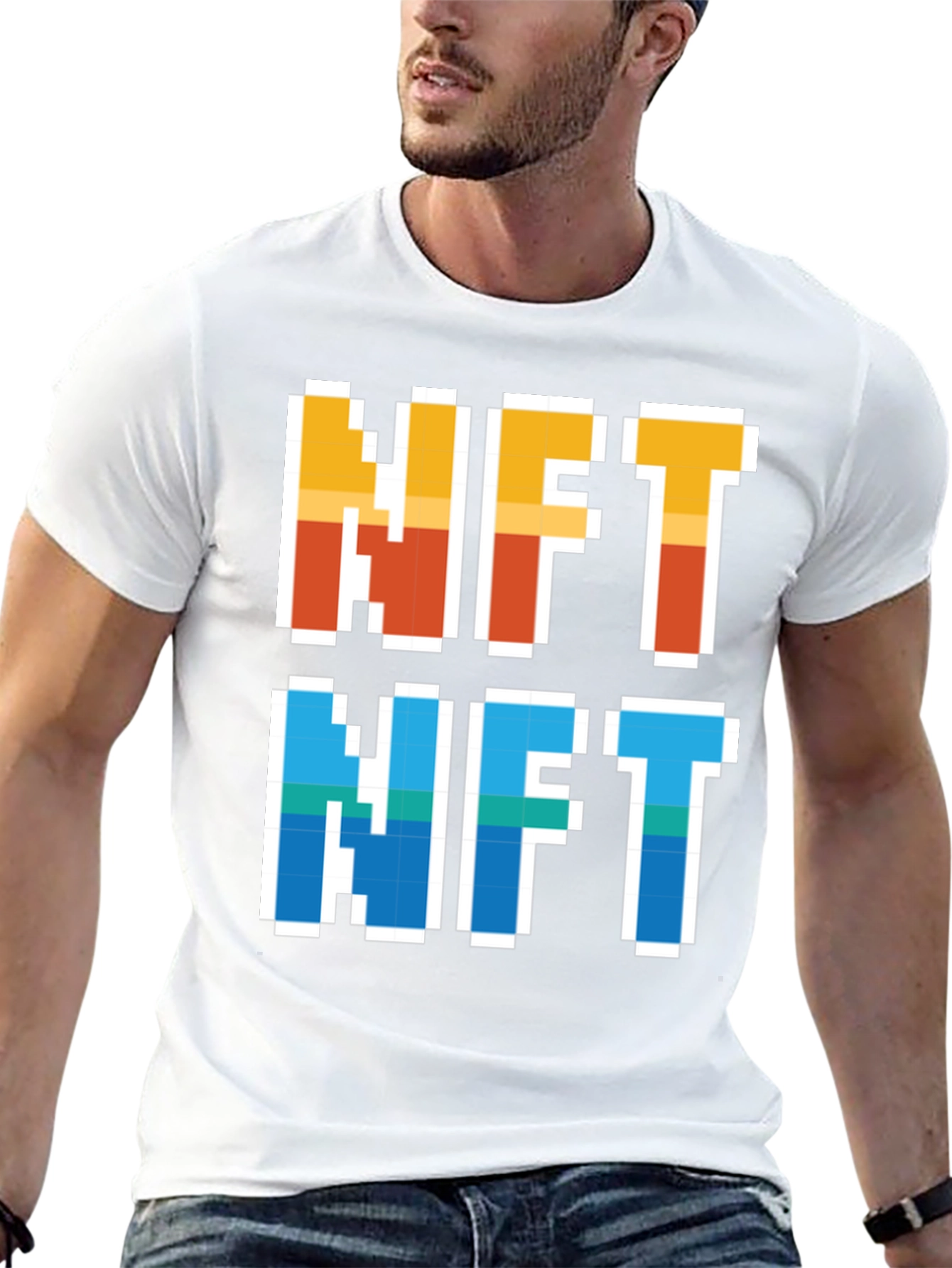 NFT Pixel Art T-Shirt - Crypto Collectibles Fashion
