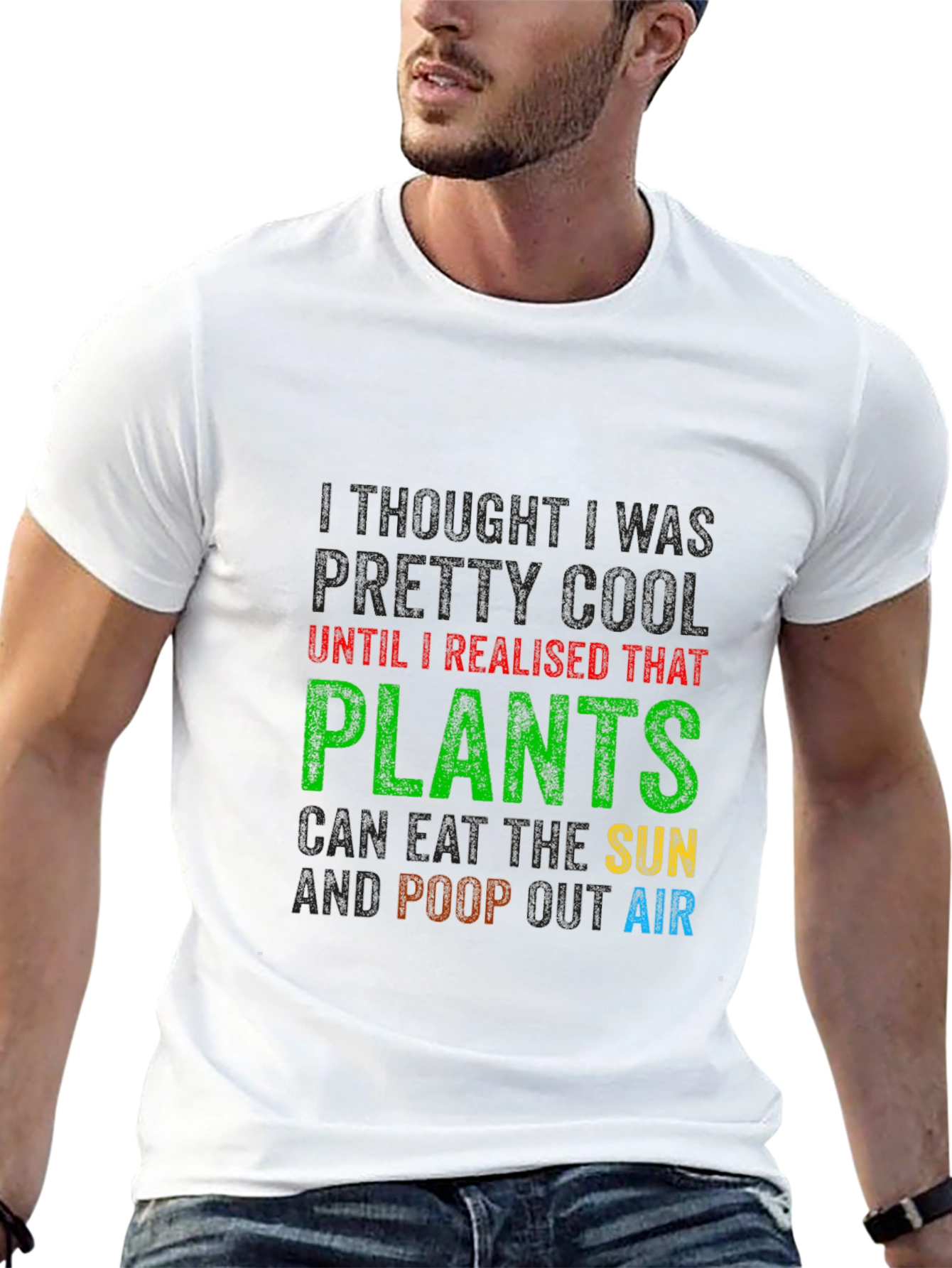 Funny Plants Eat Sun Poop Air T-Shirt