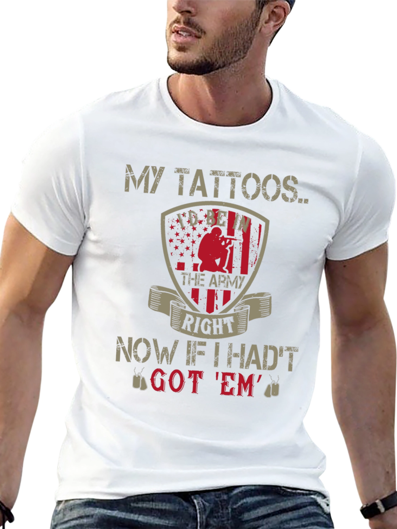 My Tattoos Army Graphic T-Shirt