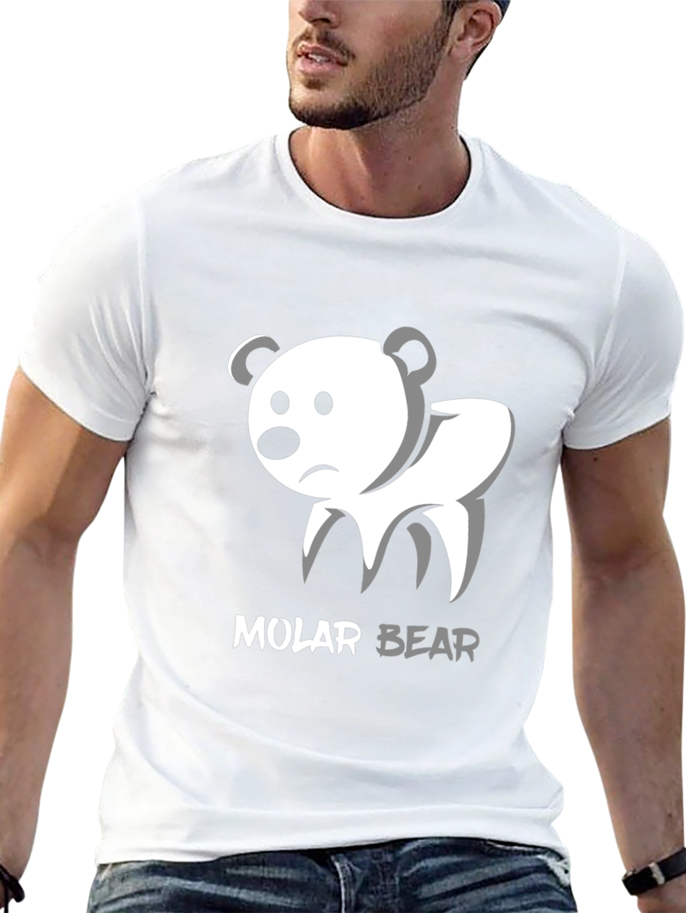 Molar Bear Graphic Tee - Dentist Humor T-Shirt