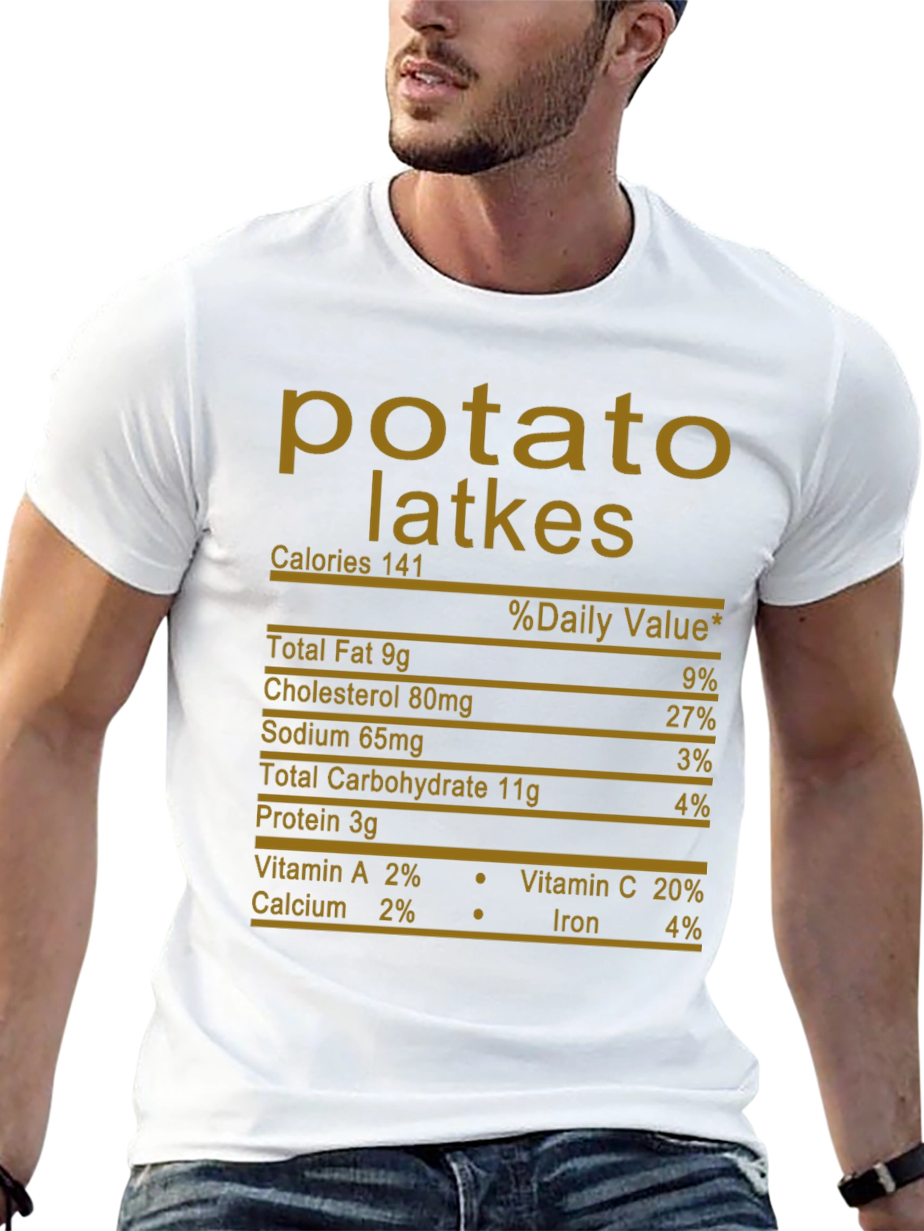 Potato Latkes Nutrition Facts T-Shirt