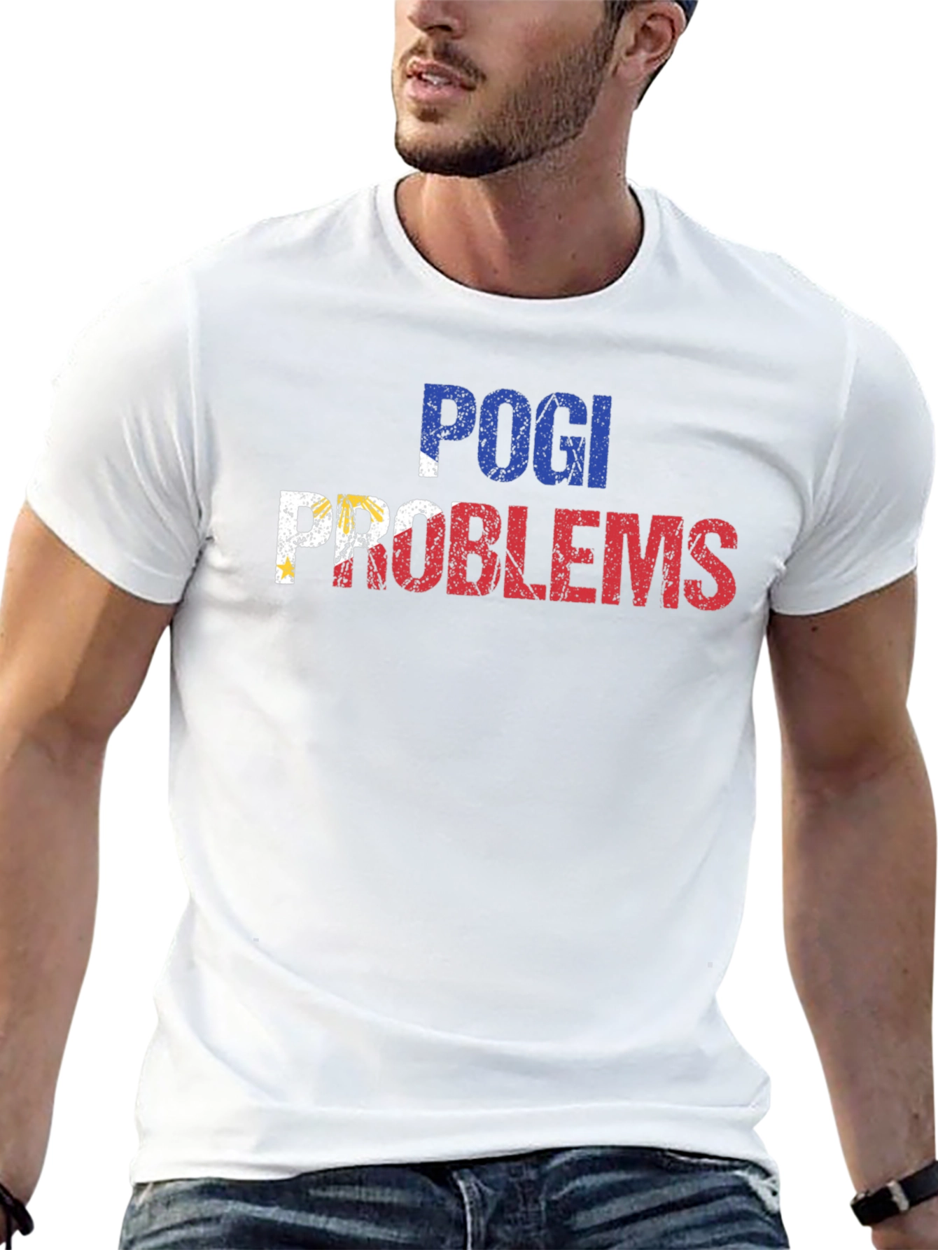Pogi Problems Graphic Tee - Filipino Pride Shirt