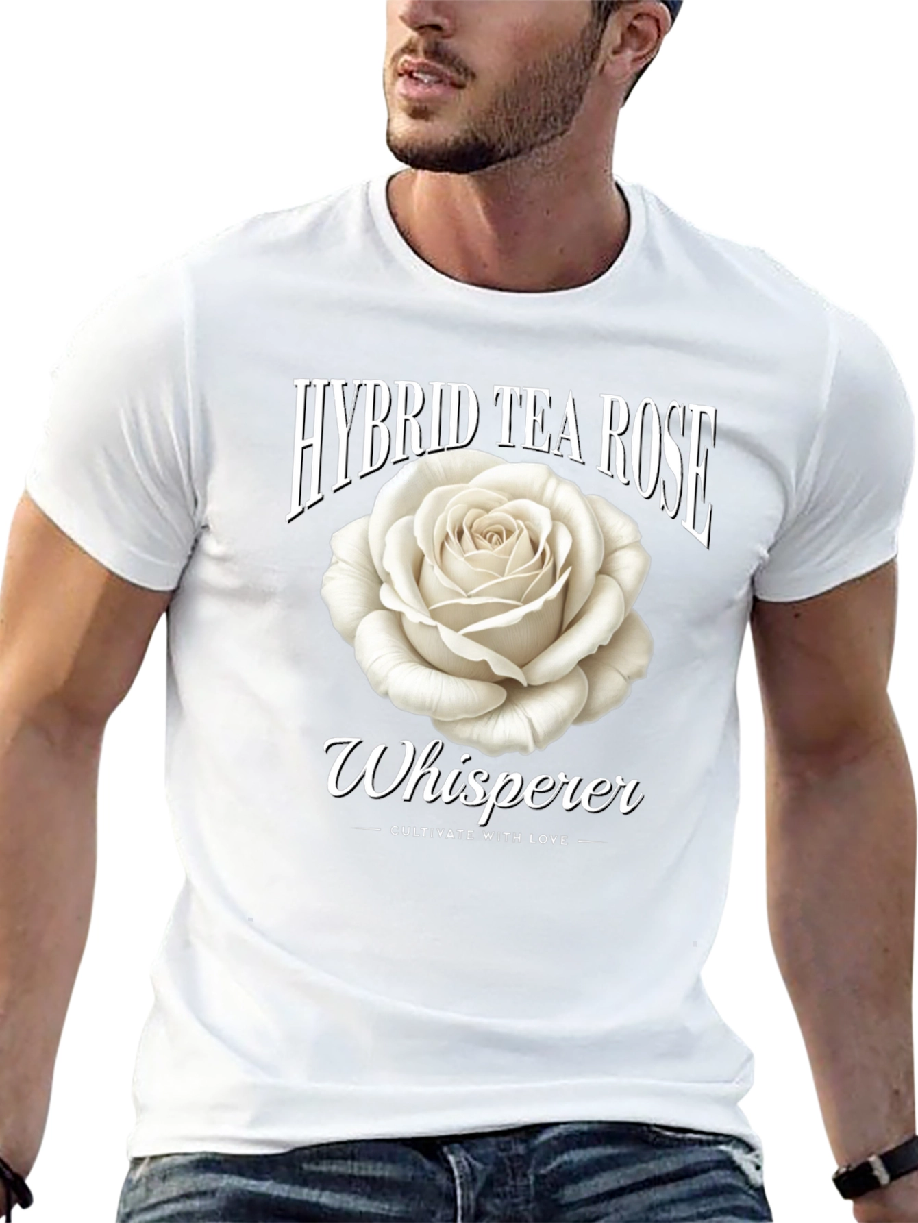 Hybrid Tea Rose Whisperer Graphic Tee