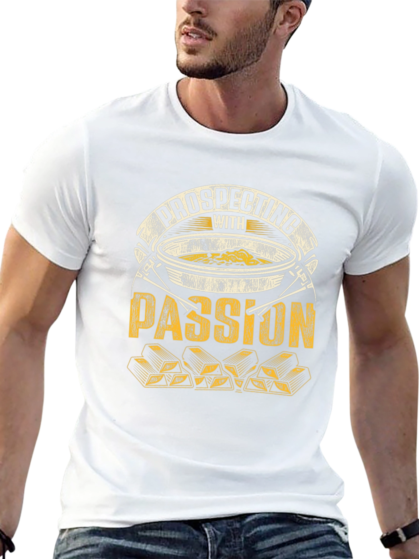 Prospecting with Passion T-Shirt - Gold Mining Design