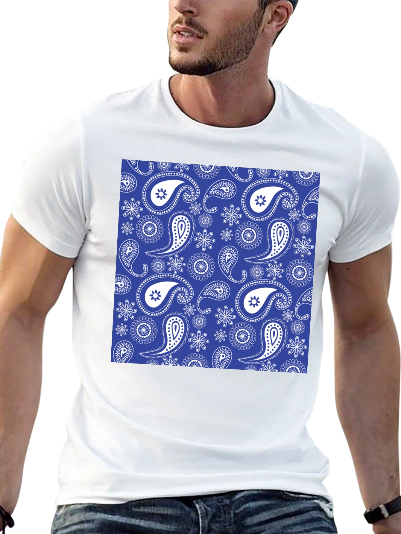 Paisley Patterned T-Shirt