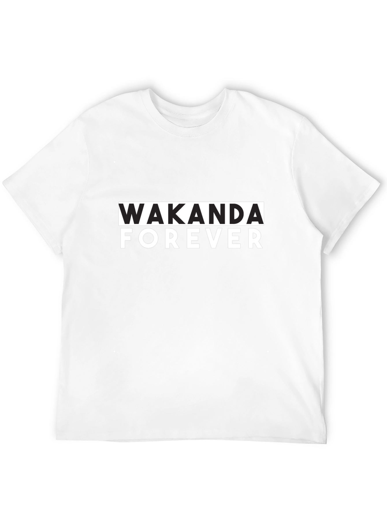 Wakanda Forever Graphic Black T-Shirt