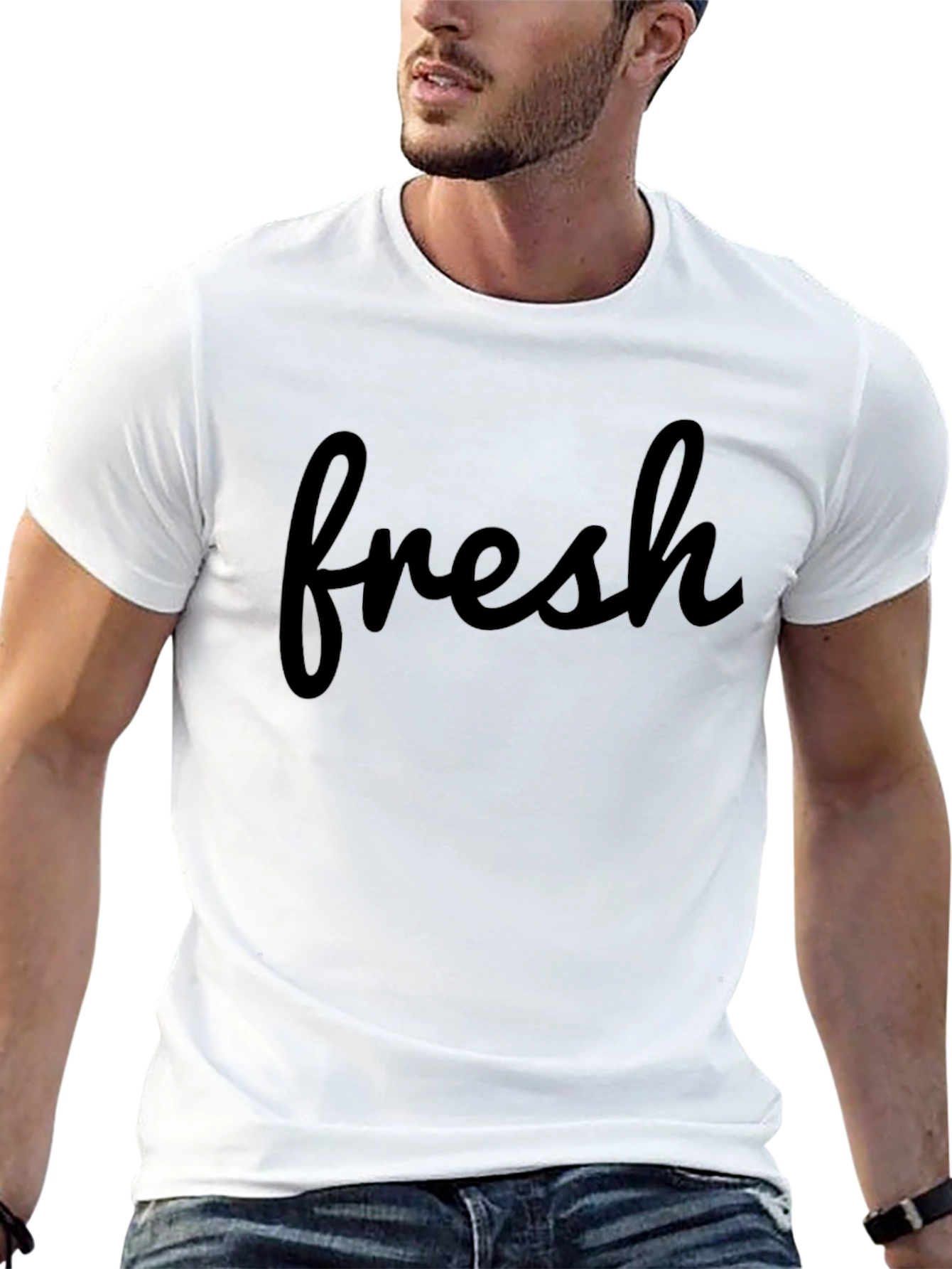 Fresh Script Tee - Casual Comfort