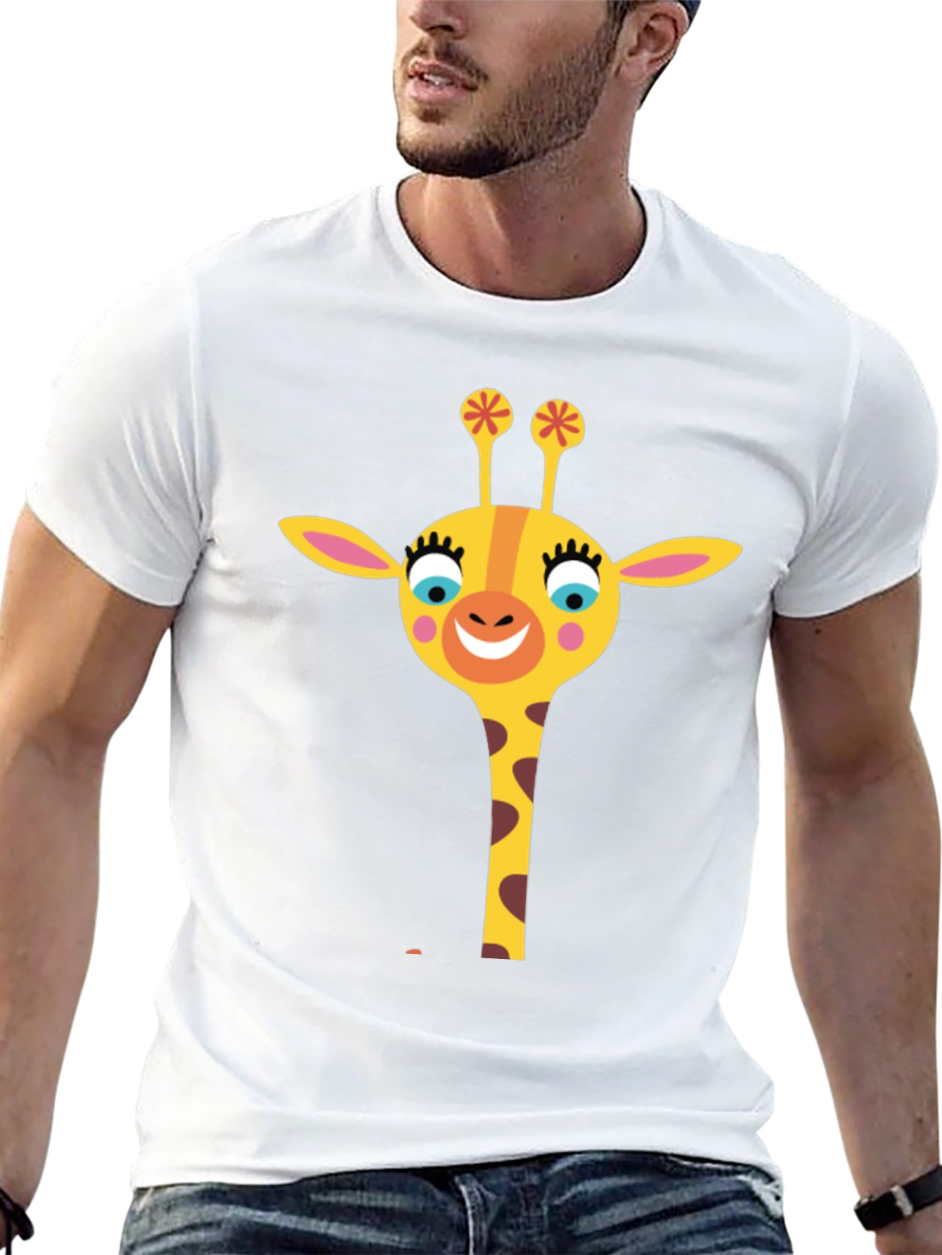 Giraffe Graphic Tee - Fun & Stylish Black T-Shirt