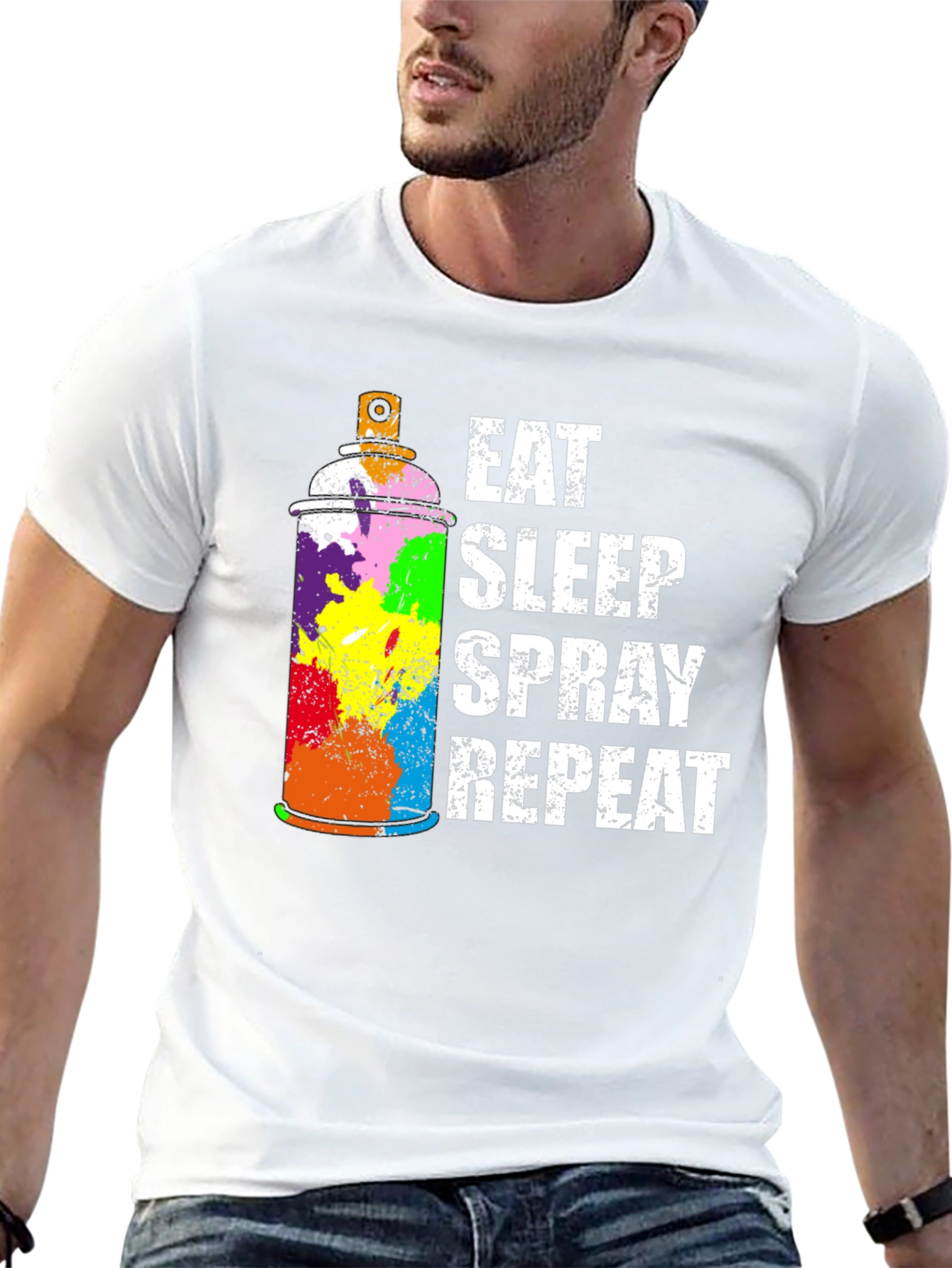 Eat Sleep Spray Repeat T-Shirt - Graffiti Artist Tee
