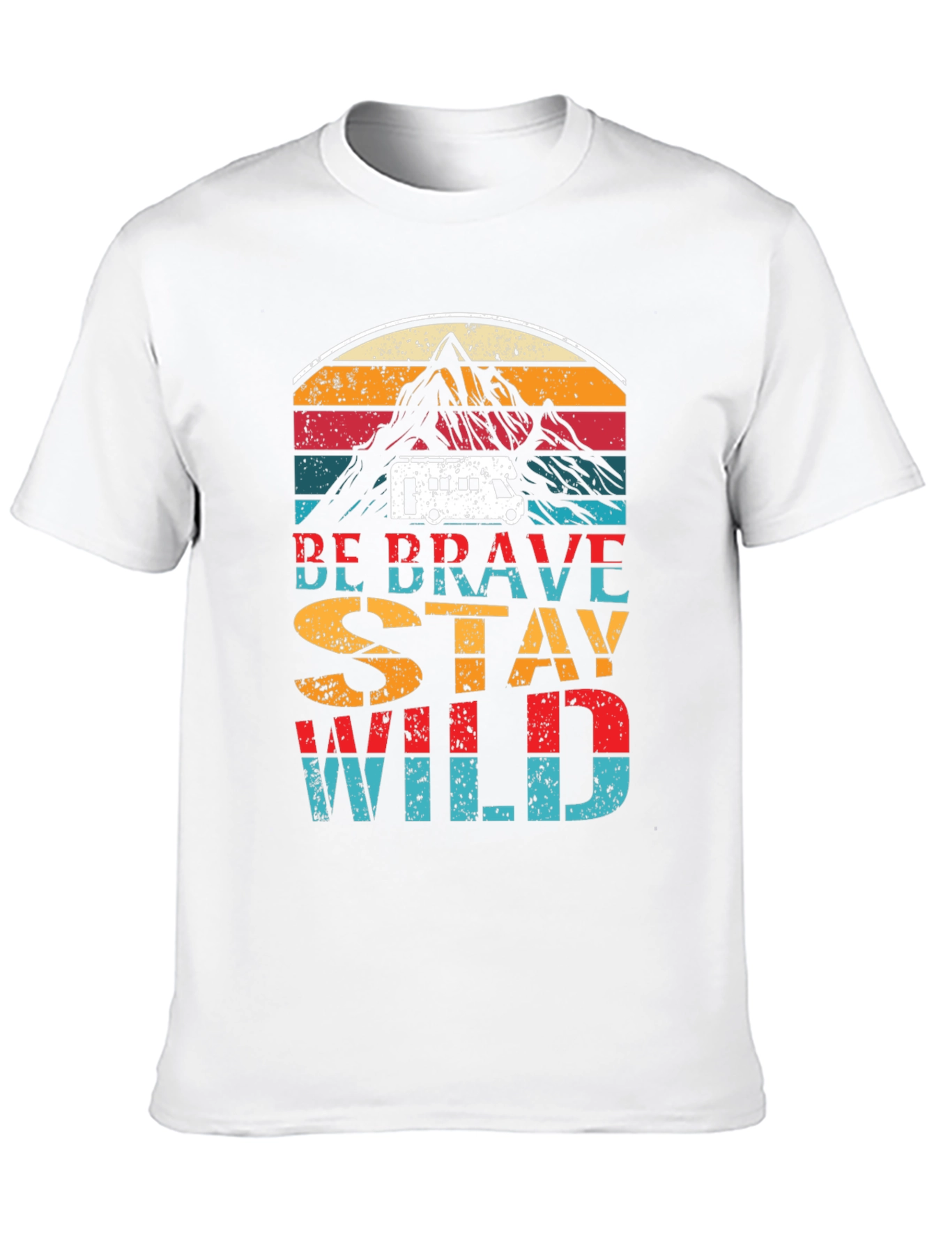 Be Brave Stay Wild Retro Graphic Tee