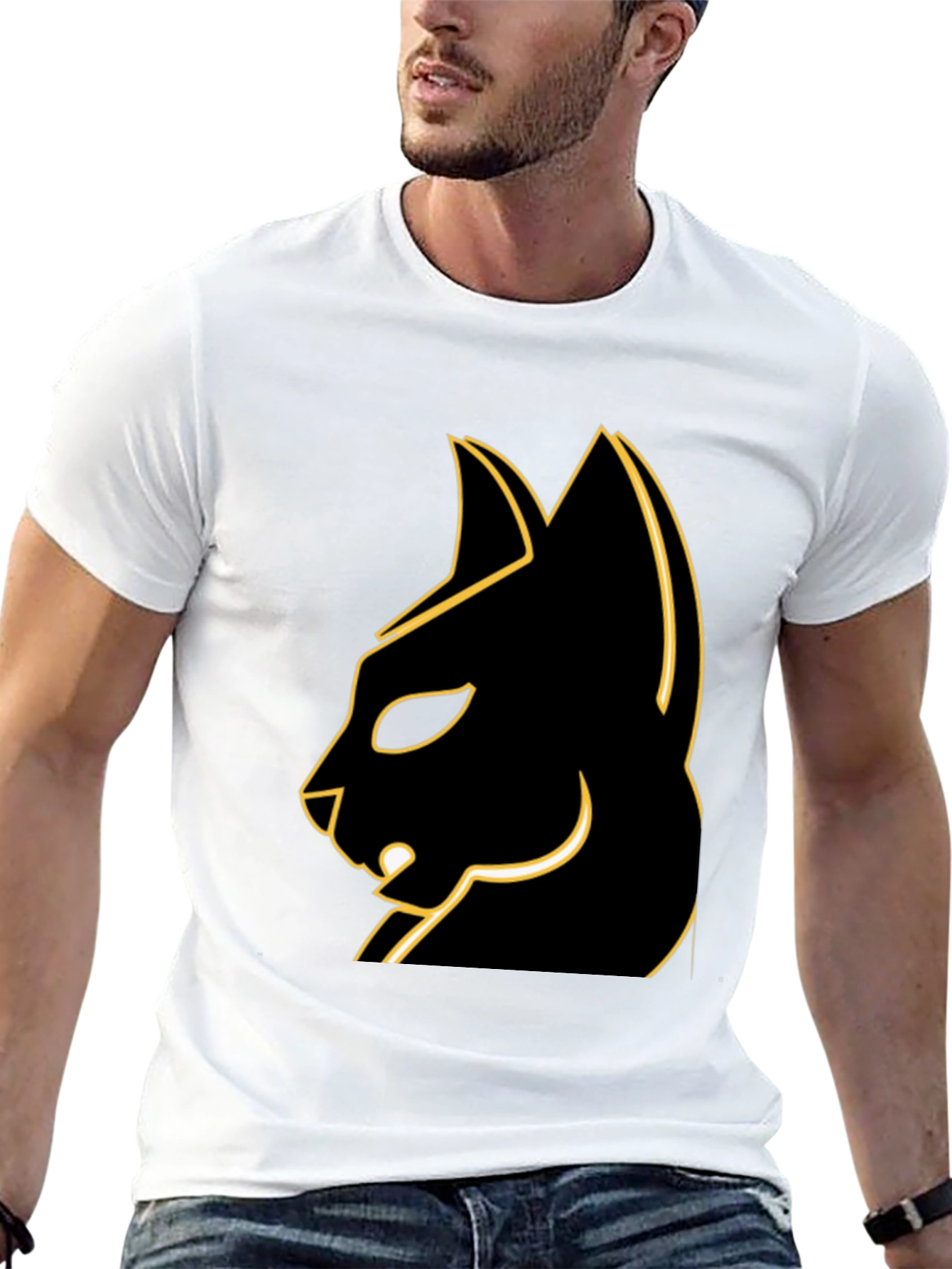 Cool Black Cat T-Shirt - Edgy Graphic Tee