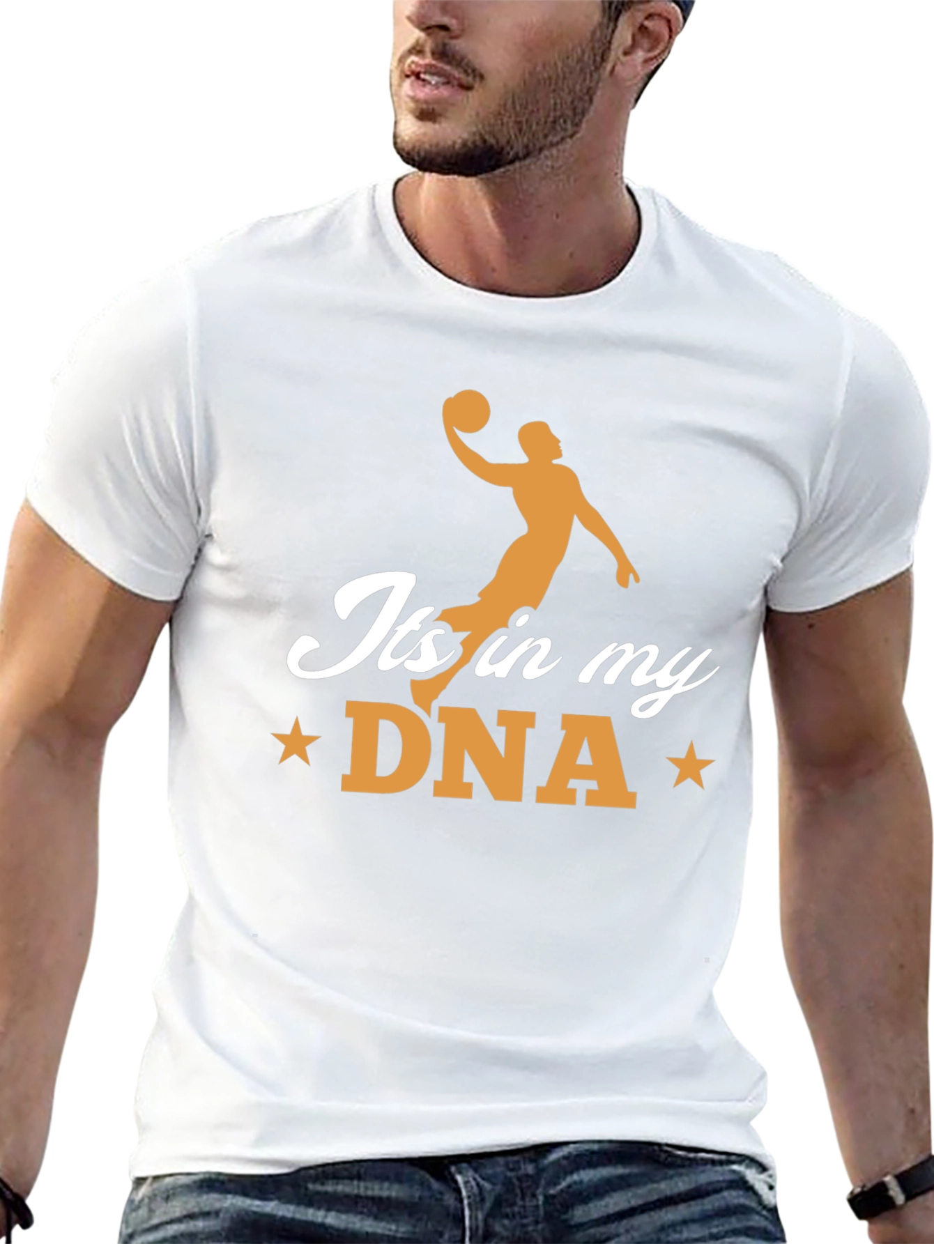 Basketball DNA Black Graphic Tee