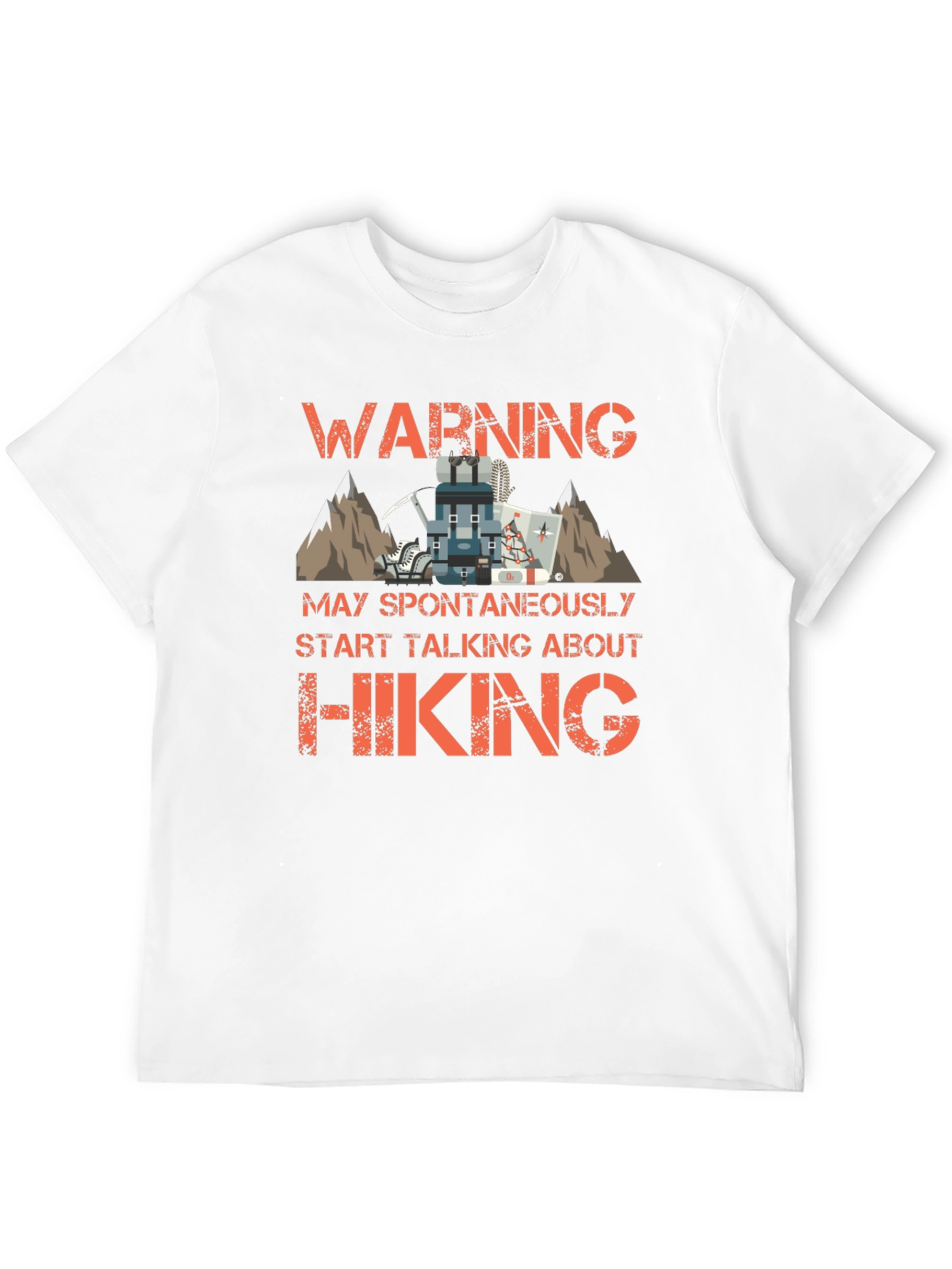 Hiking Enthusiast T-Shirt - Warning Spontaneous Hiking Talks
