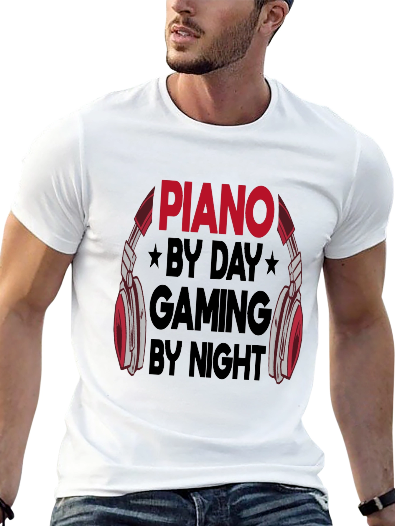 Piano By Day Gaming By Night T-Shirt