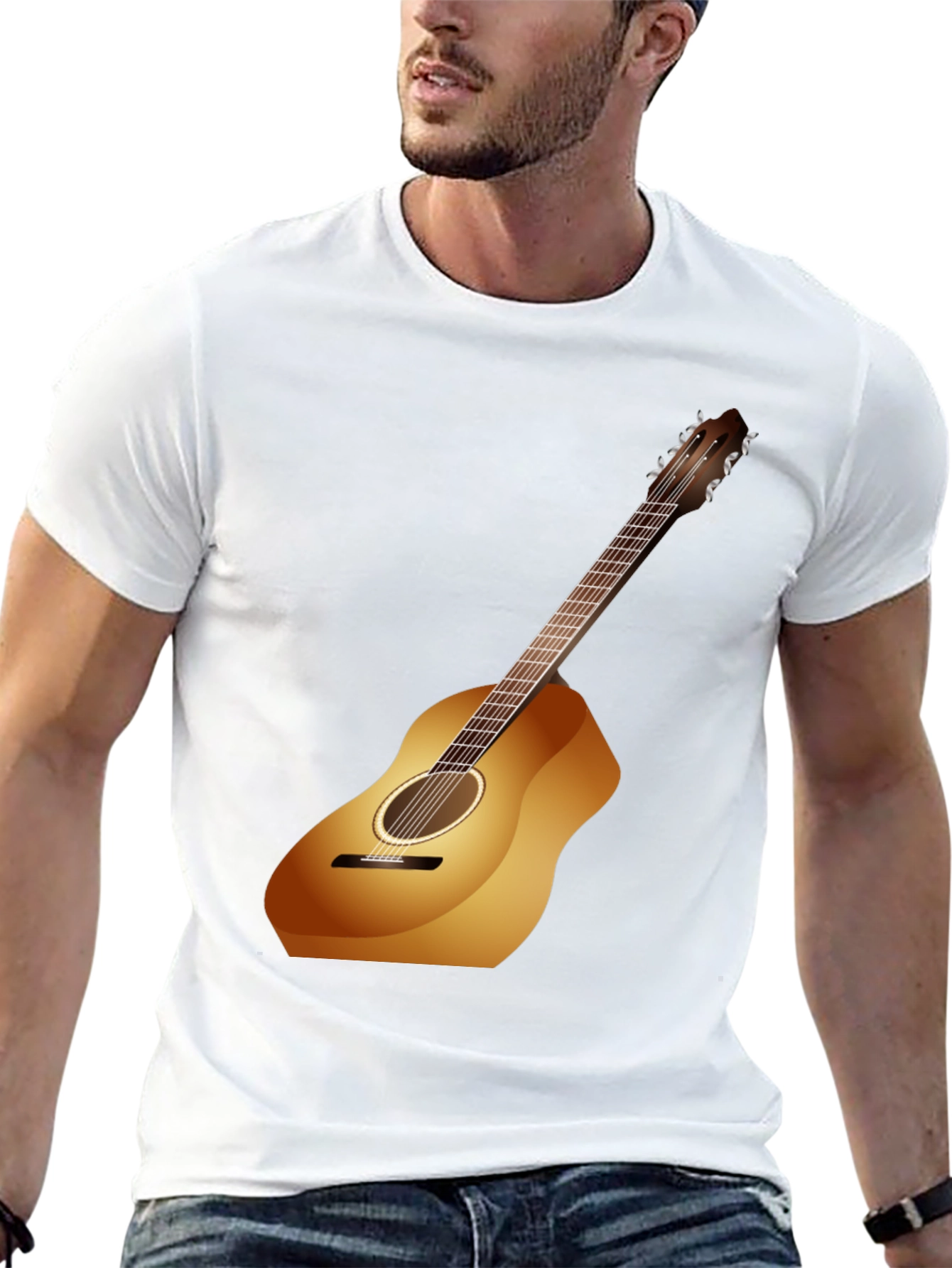 Guitar Graphic Black Tee