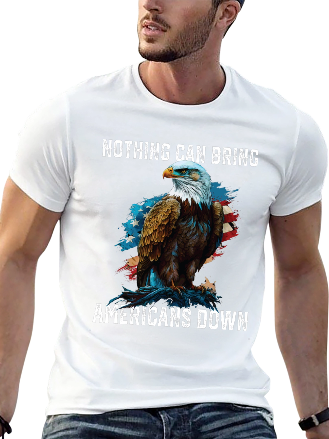 Patriotic Eagle T-Shirt: Nothing Can Bring Americans Down