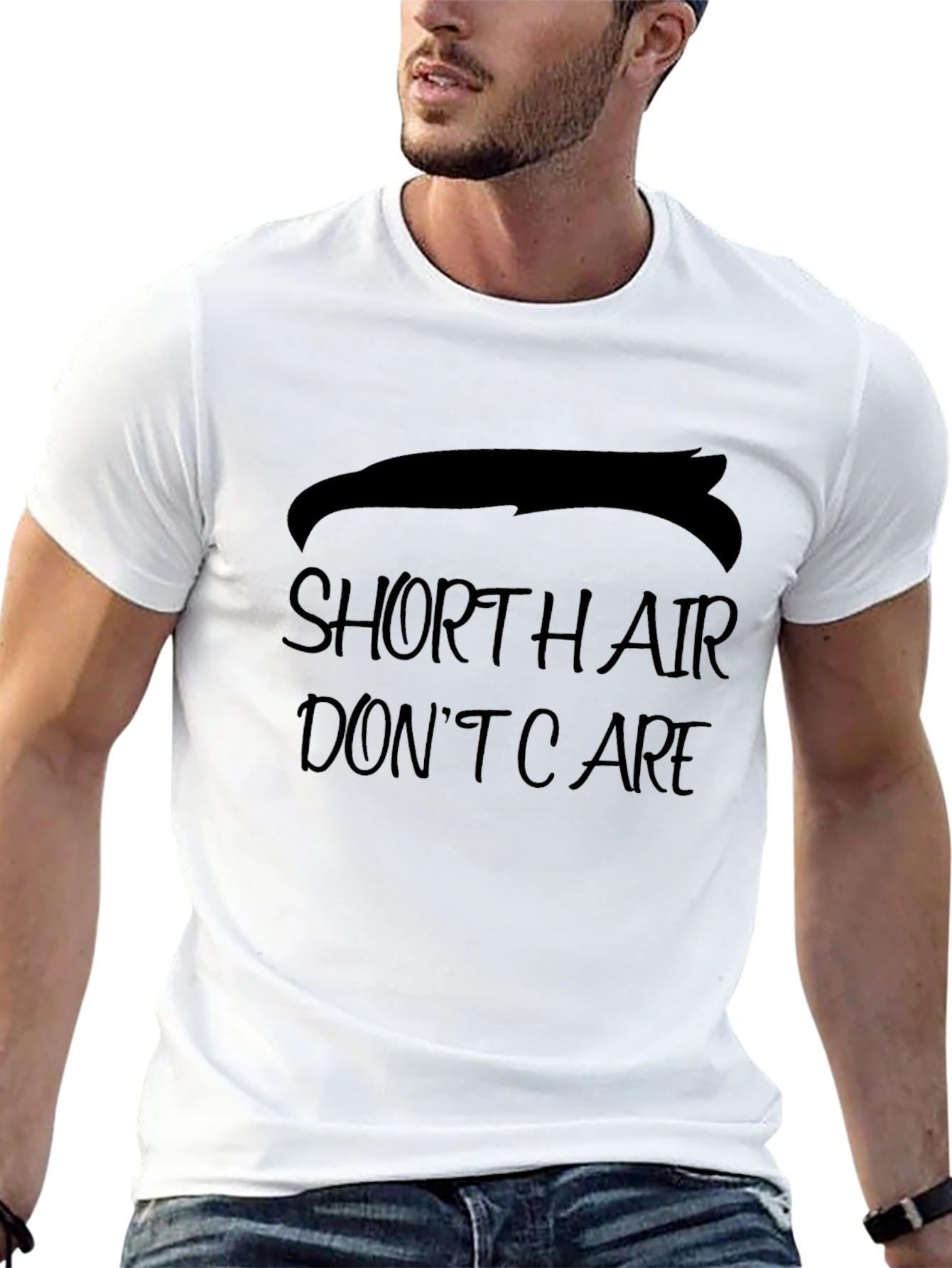 Short Hair Dont Care Mens T-Shirt