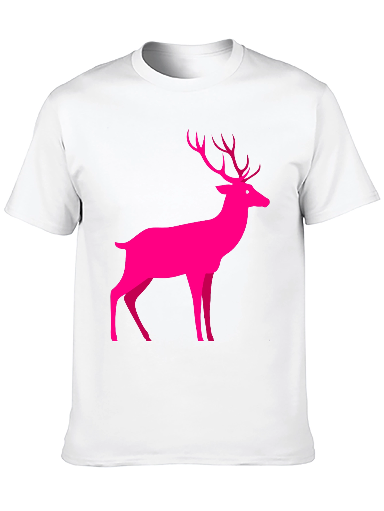 Pink Deer Graphic Tee - Mens Black T-Shirt
