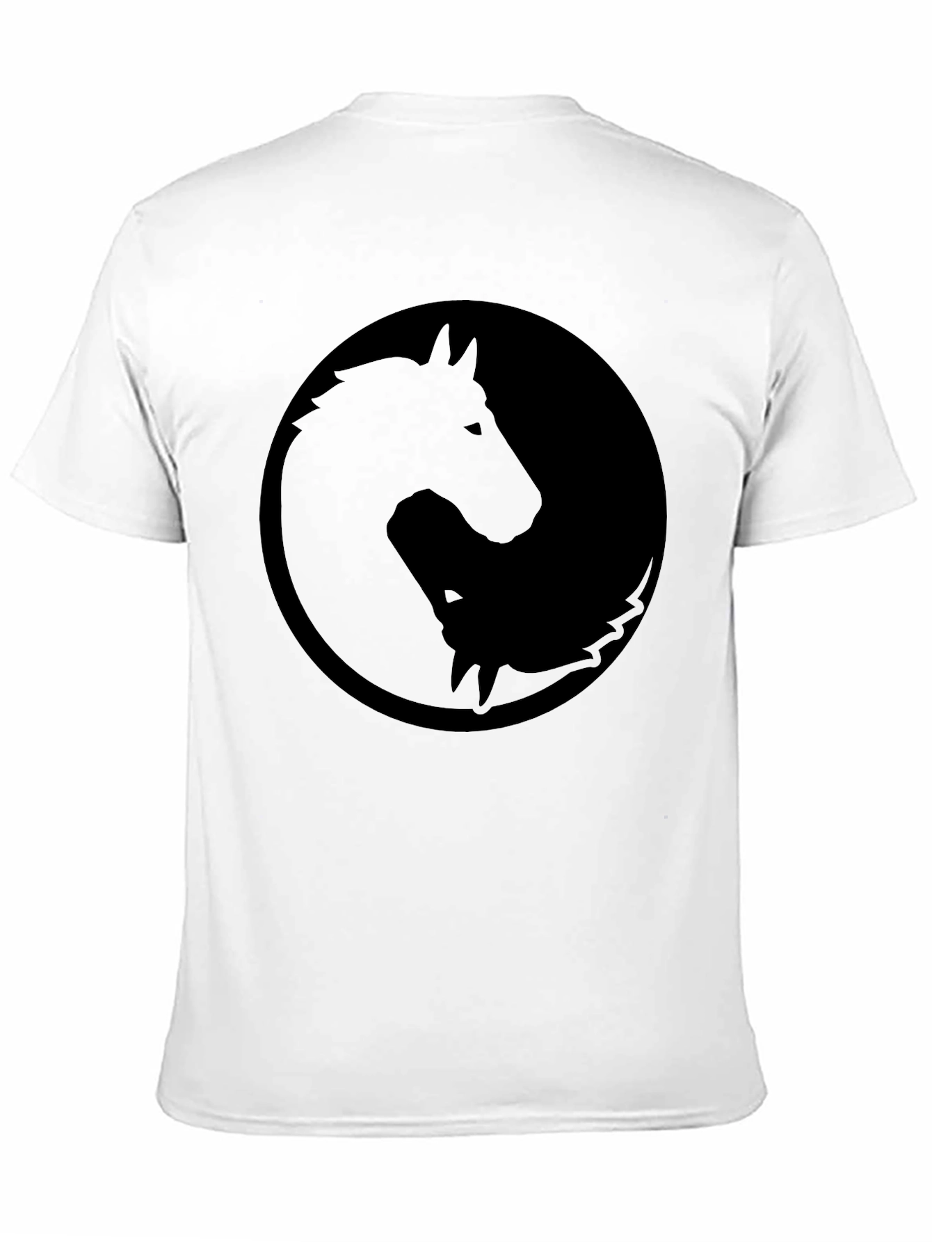 Yin Yang Horse and Wolf Graphic Tee