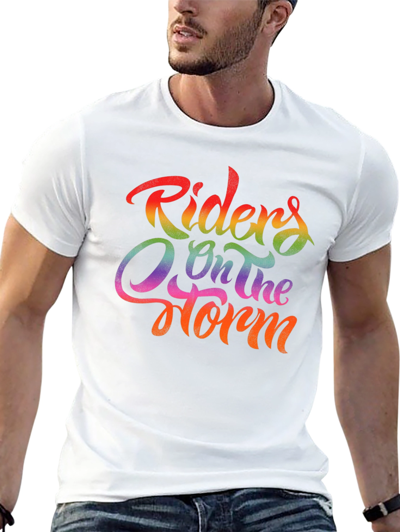 Riders On The Storm Rainbow T-Shirt