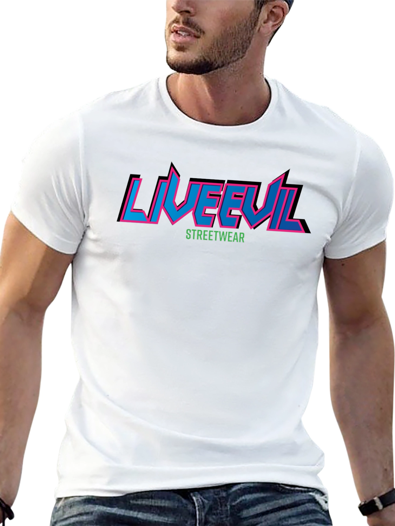 Liveevil Streetwear Graphic Tee - Black