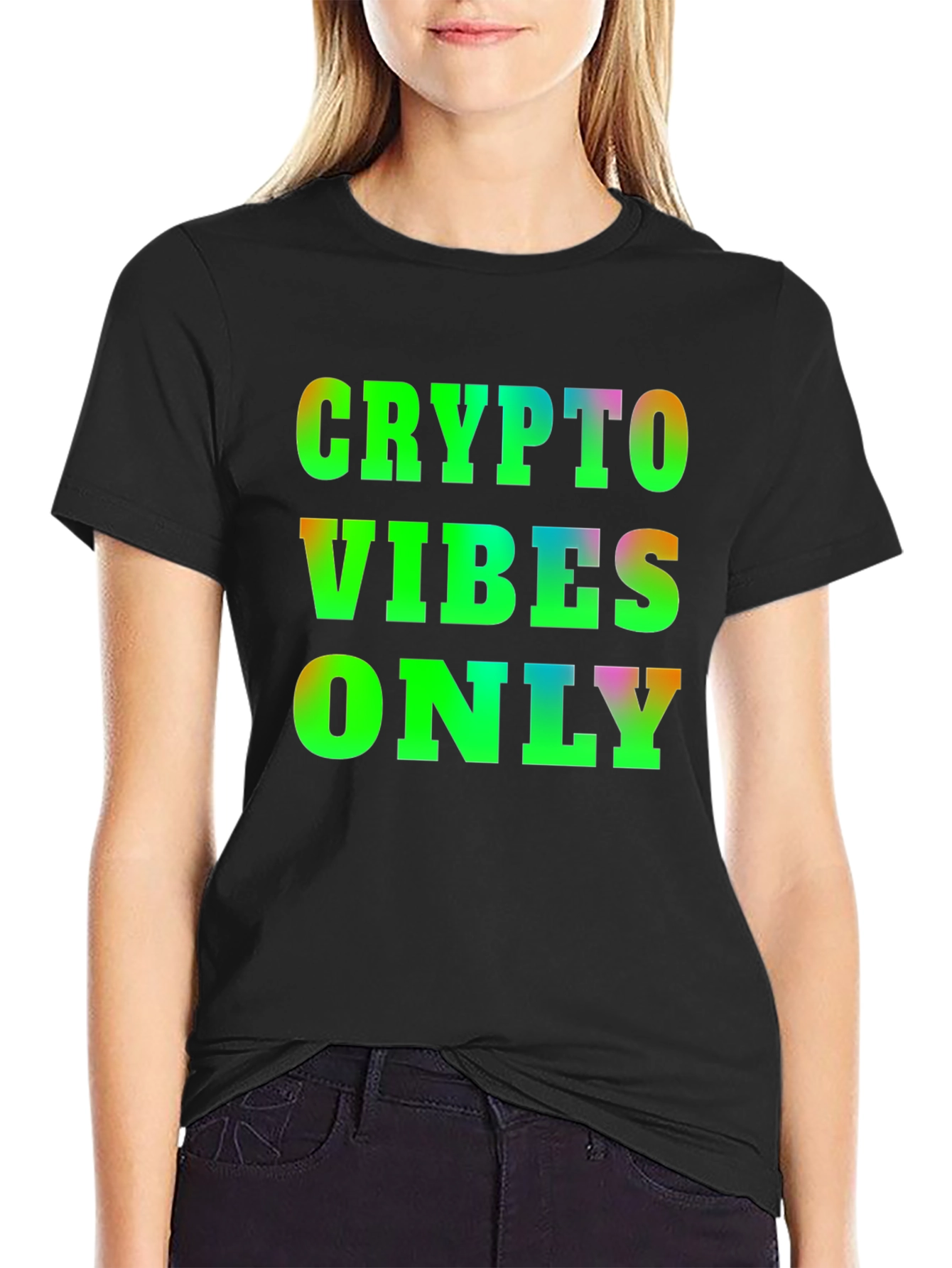 Crypto Vibes Only T-Shirt - Black