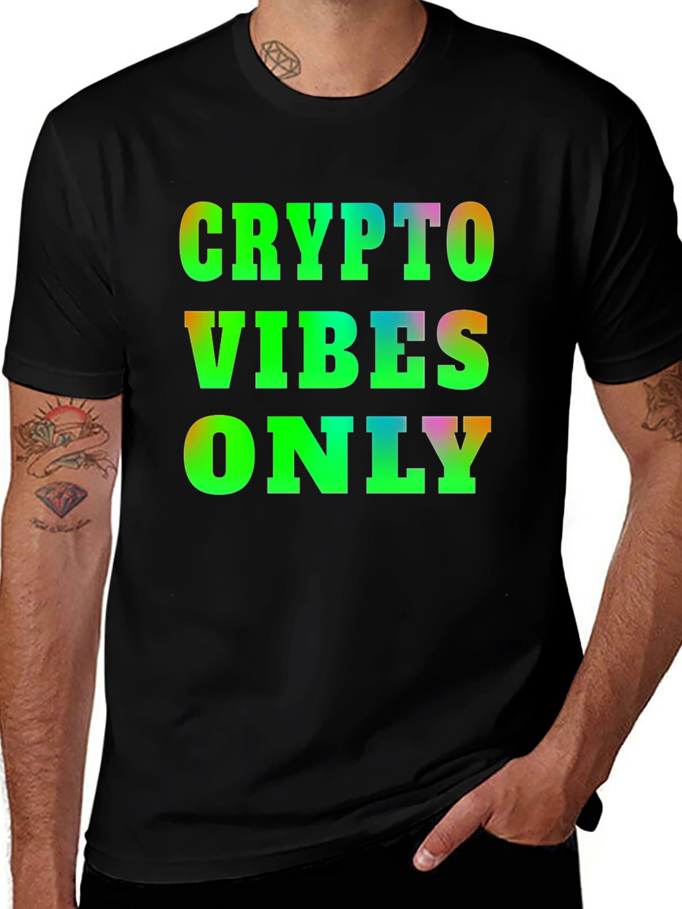 Crypto Vibes Only T-Shirt - Black