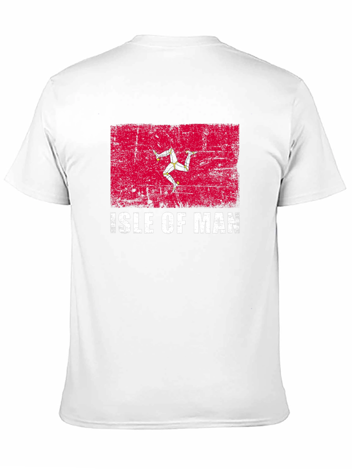 Isle of Man Flag T-Shirt - Distressed Design