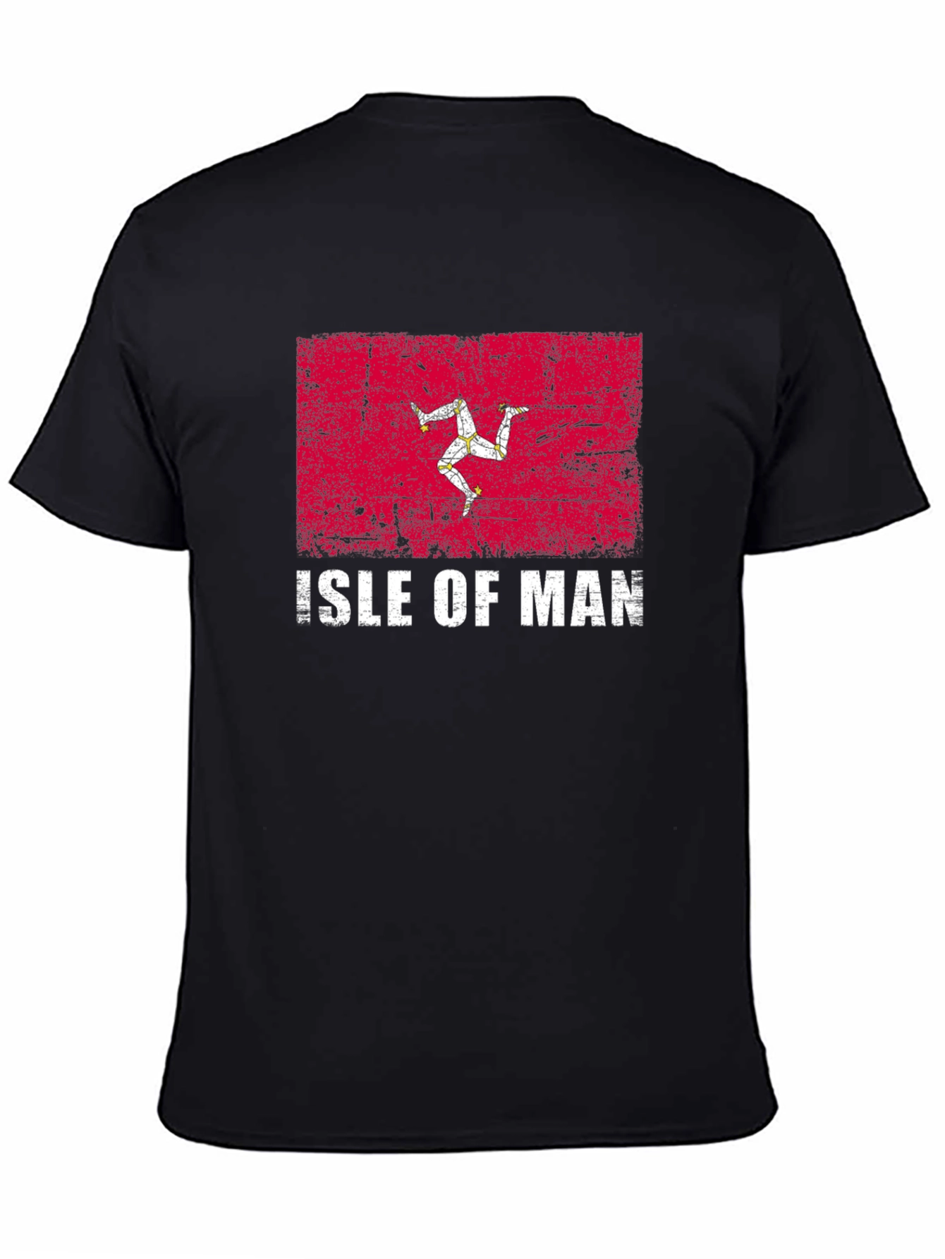 Isle of Man Flag T-Shirt - Distressed Design
