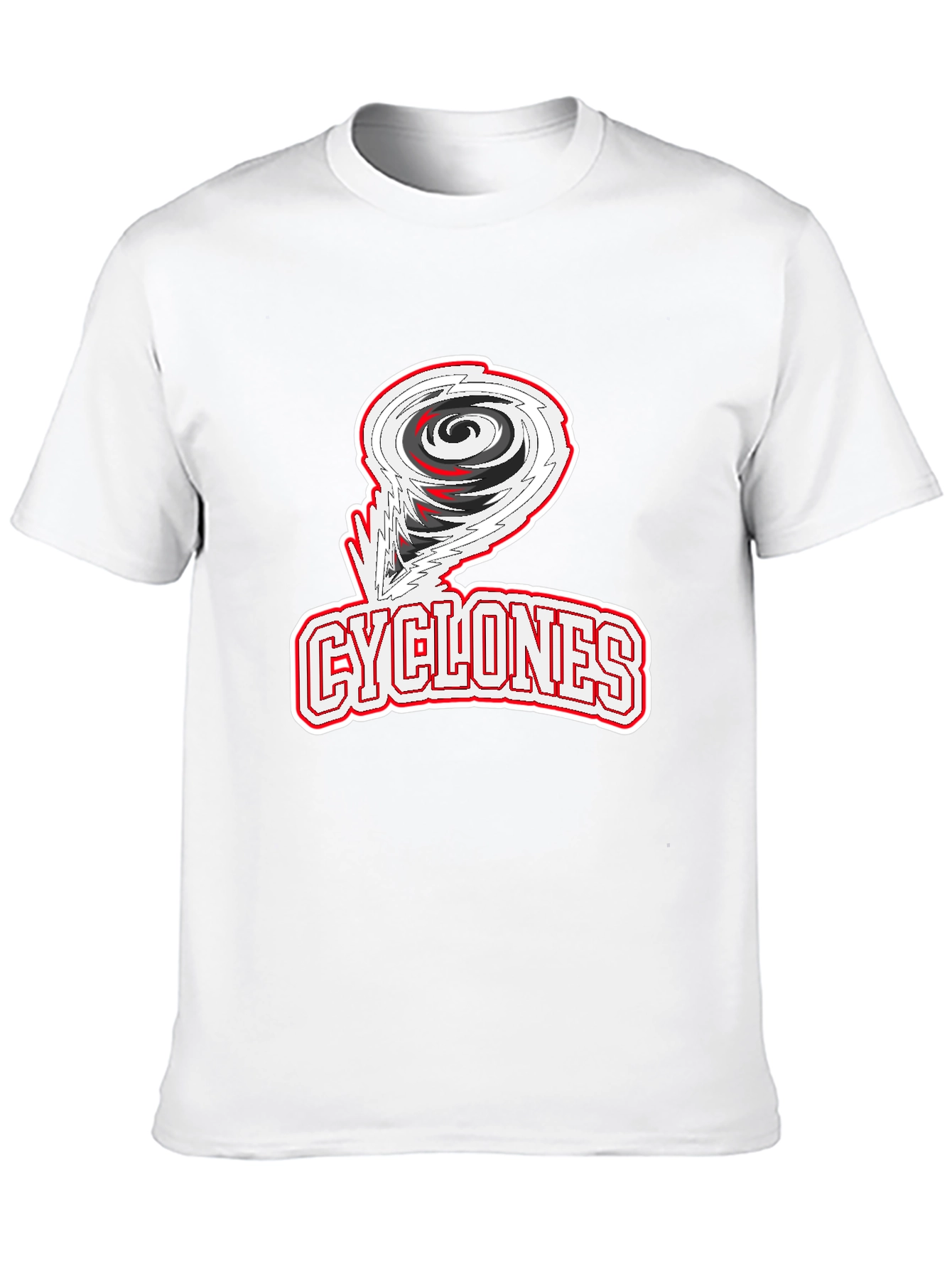 Cyclones Graphic Print Black T-Shirt