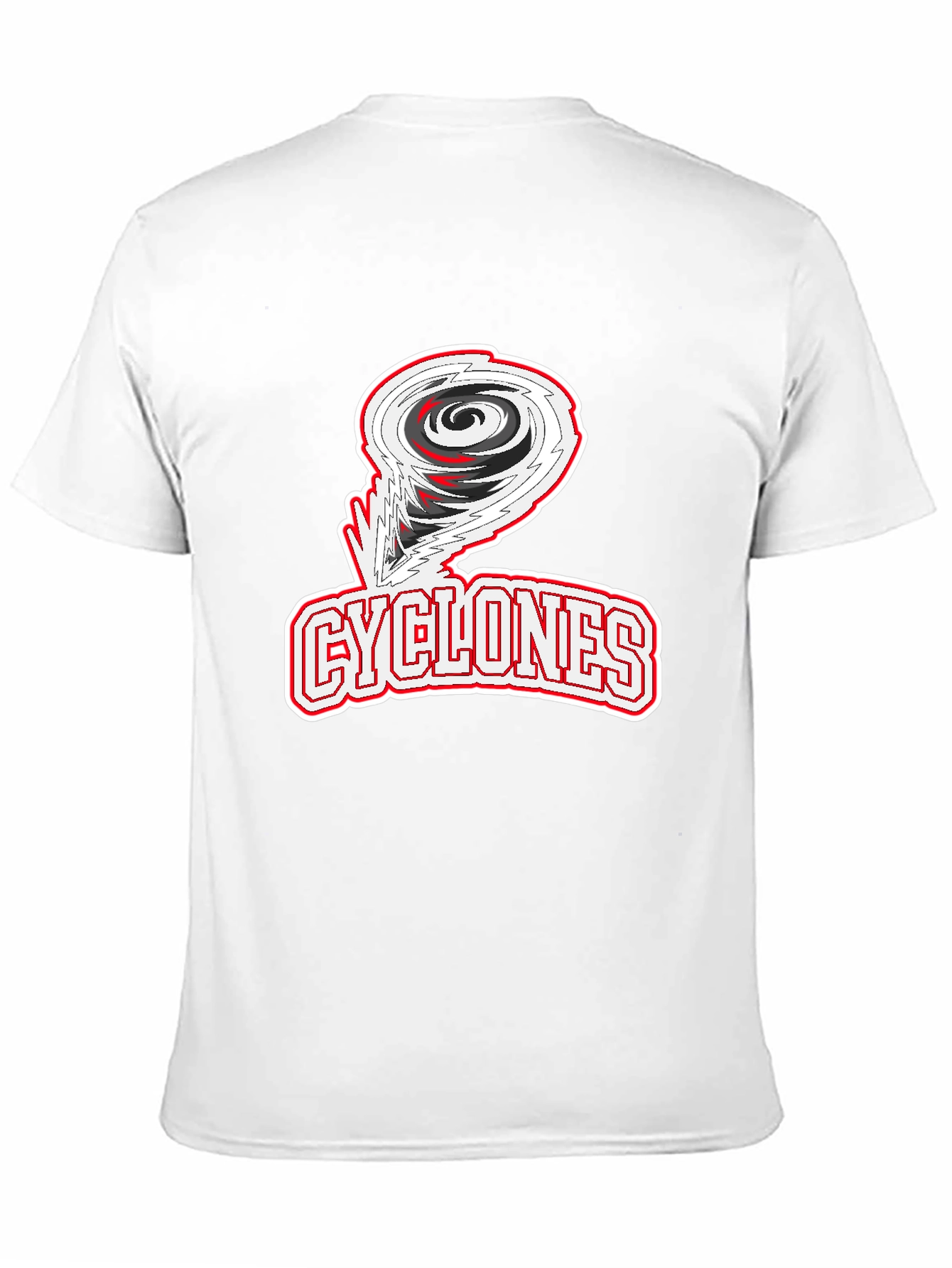 Cyclones Graphic Print Black T-Shirt