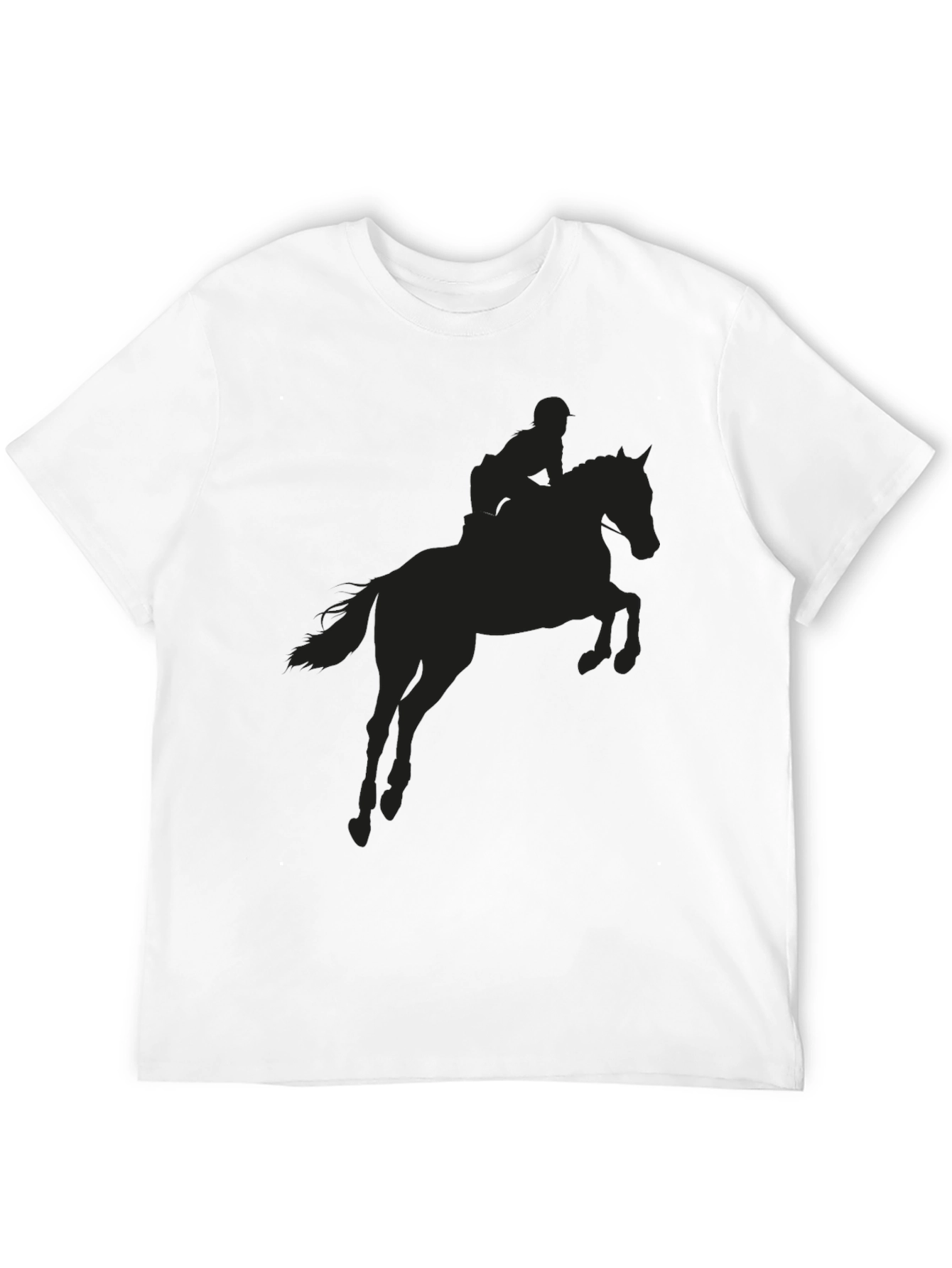 Equestrian Silhouette Graphic Tee - Black