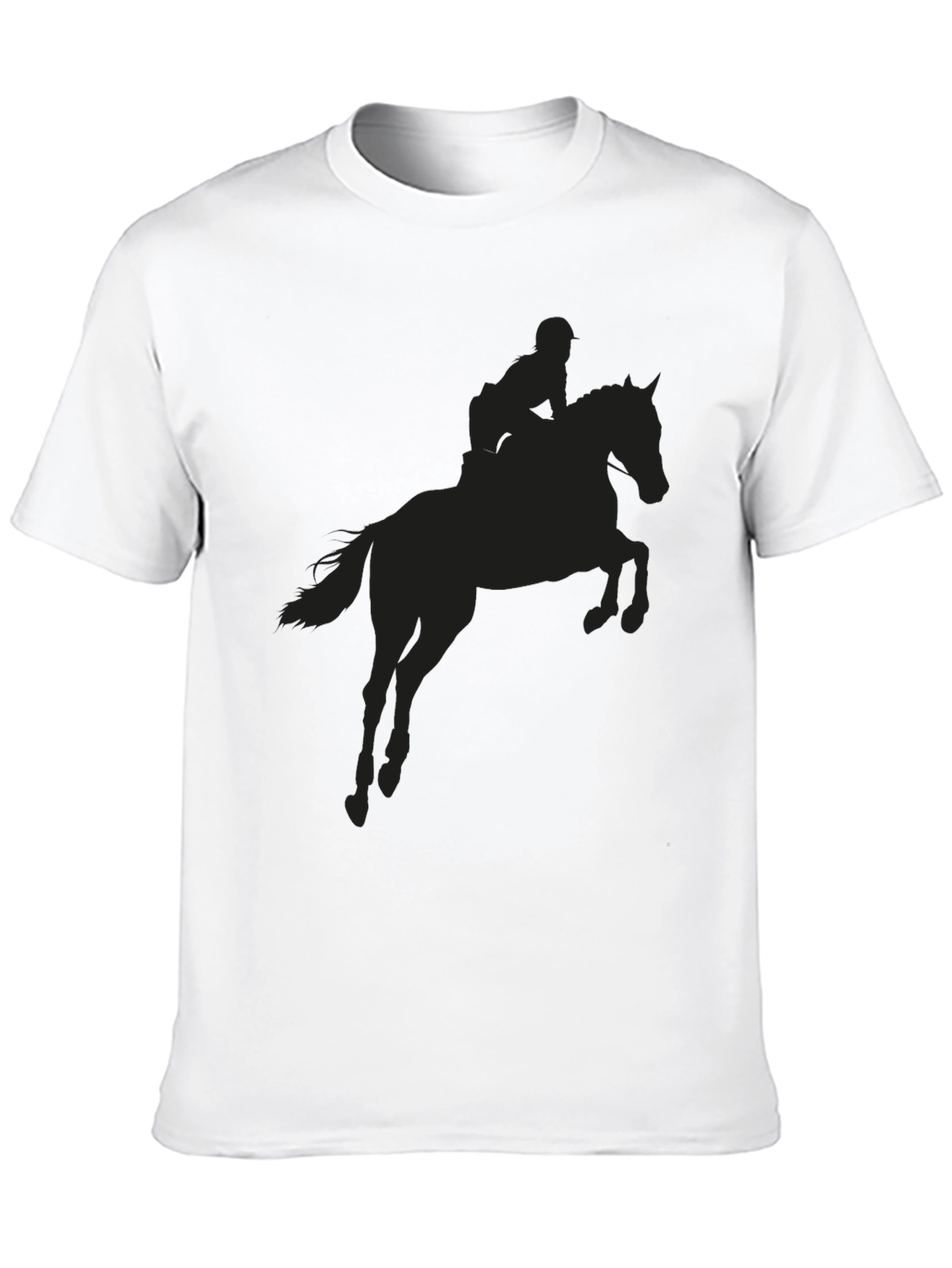 Equestrian Silhouette Graphic Tee - Black