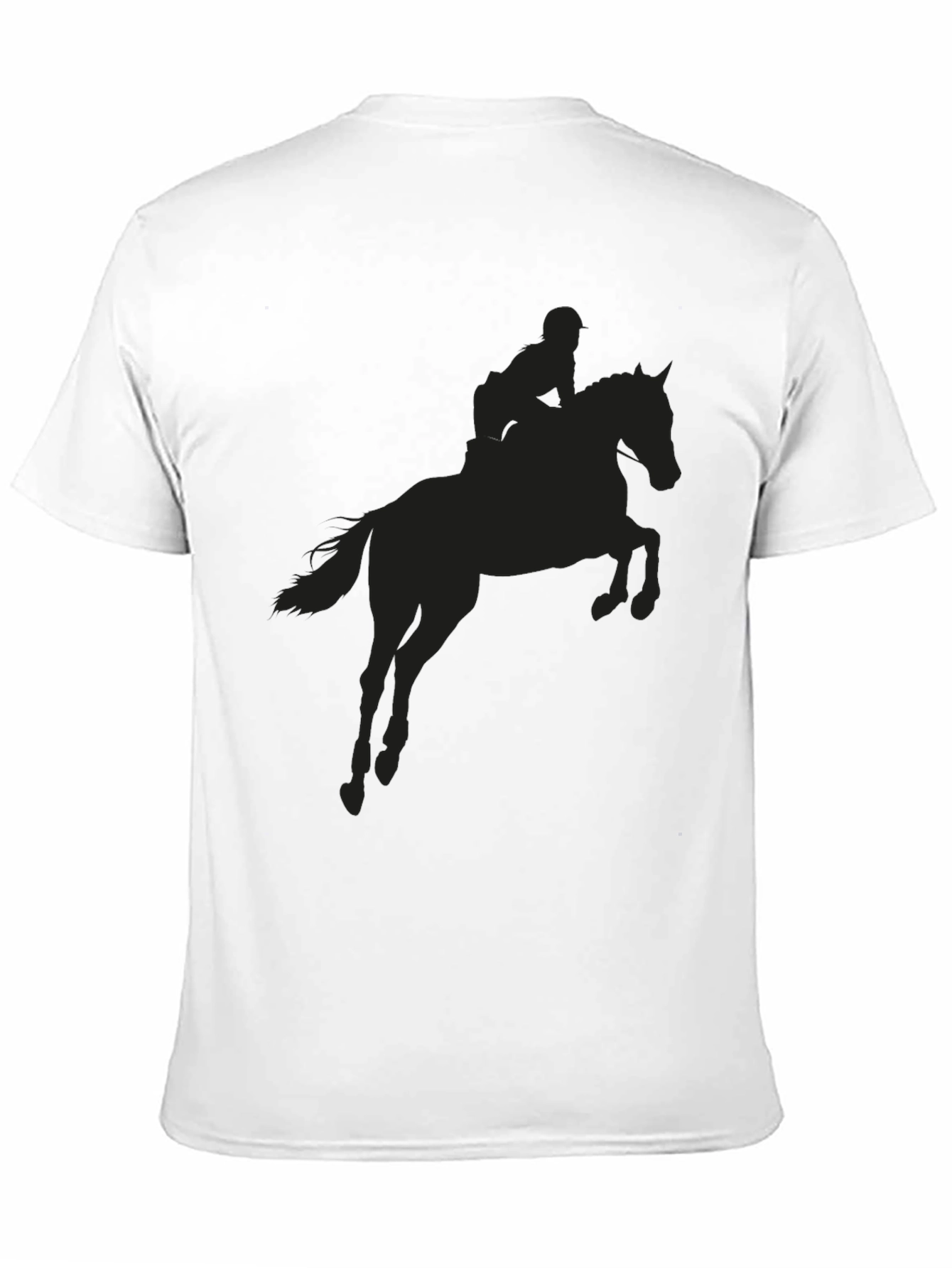 Equestrian Silhouette Graphic Tee - Black