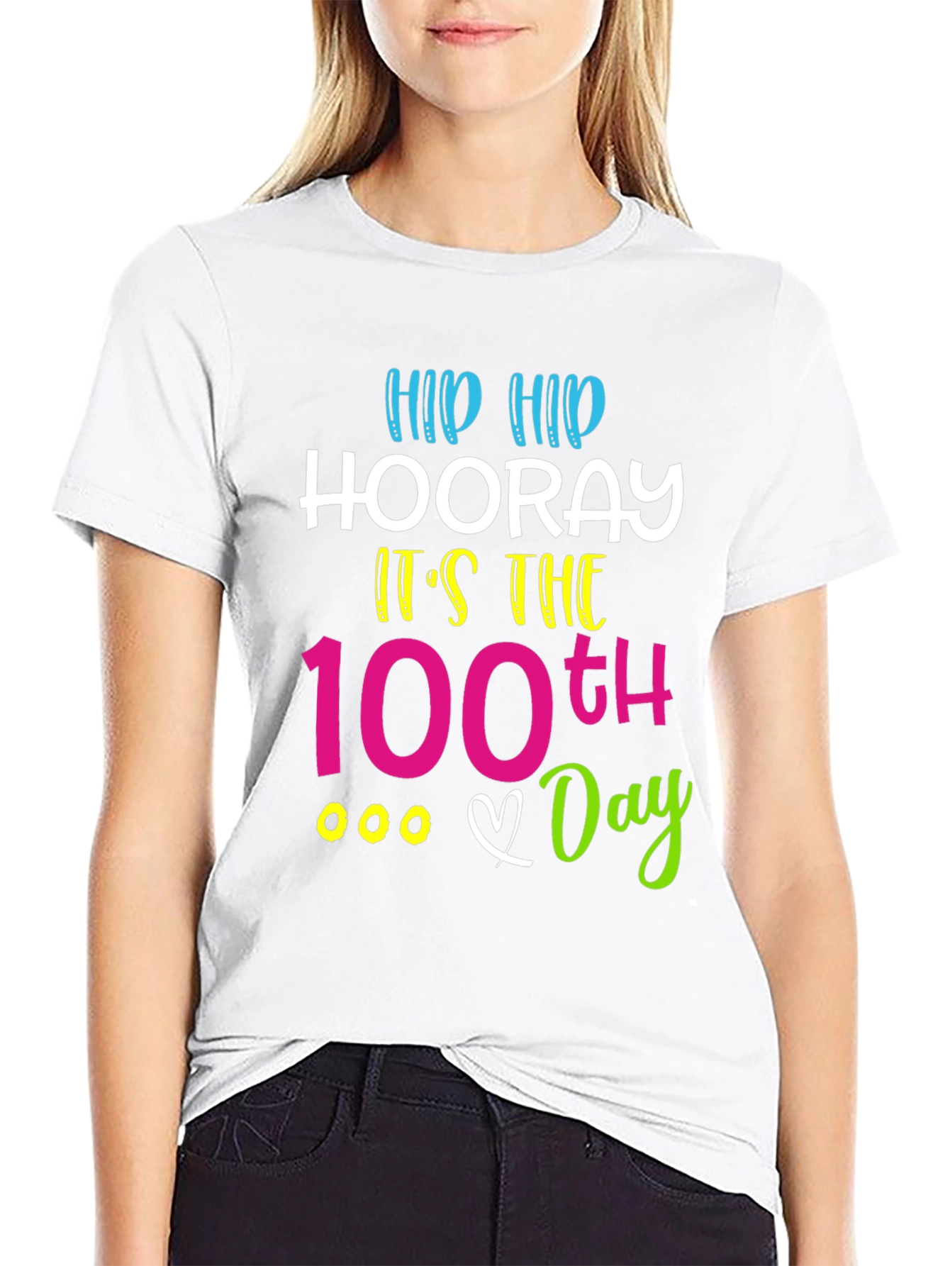 100th Day of School T-Shirt: Hip Hip Hooray