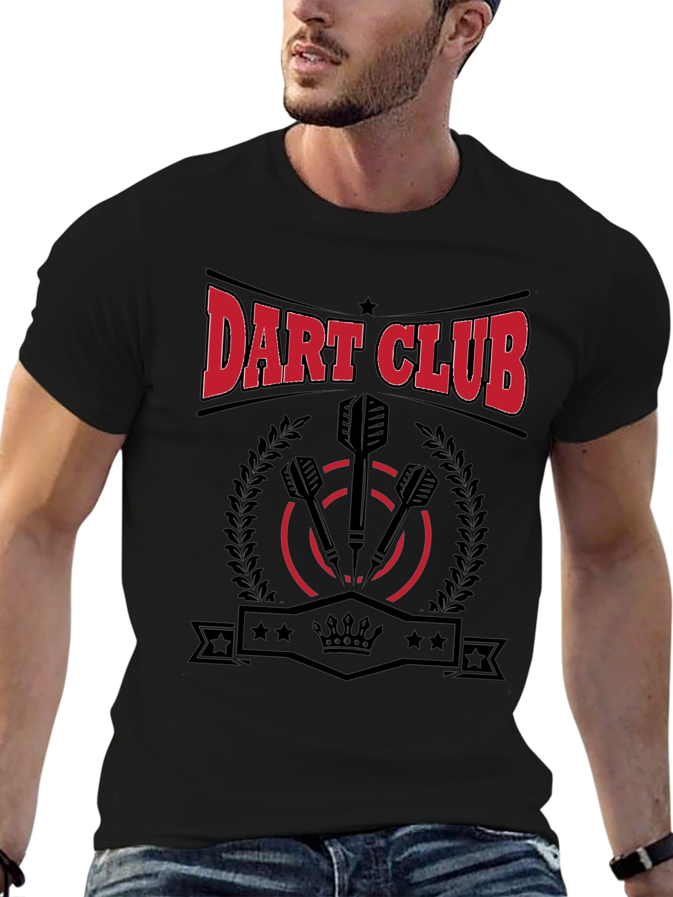 Dart Club Graphic T-Shirt for Men