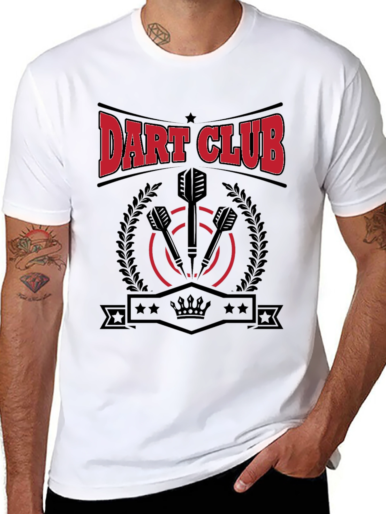 Dart Club Graphic T-Shirt for Men