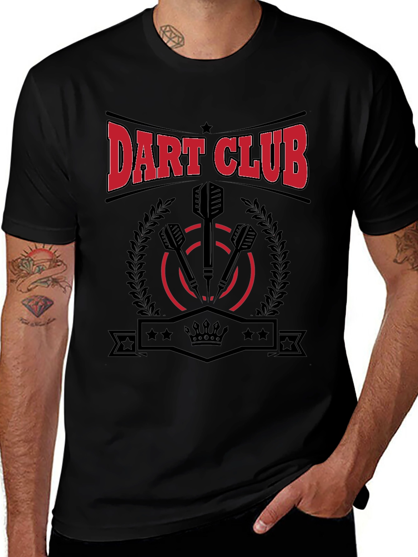Dart Club Graphic T-Shirt for Men